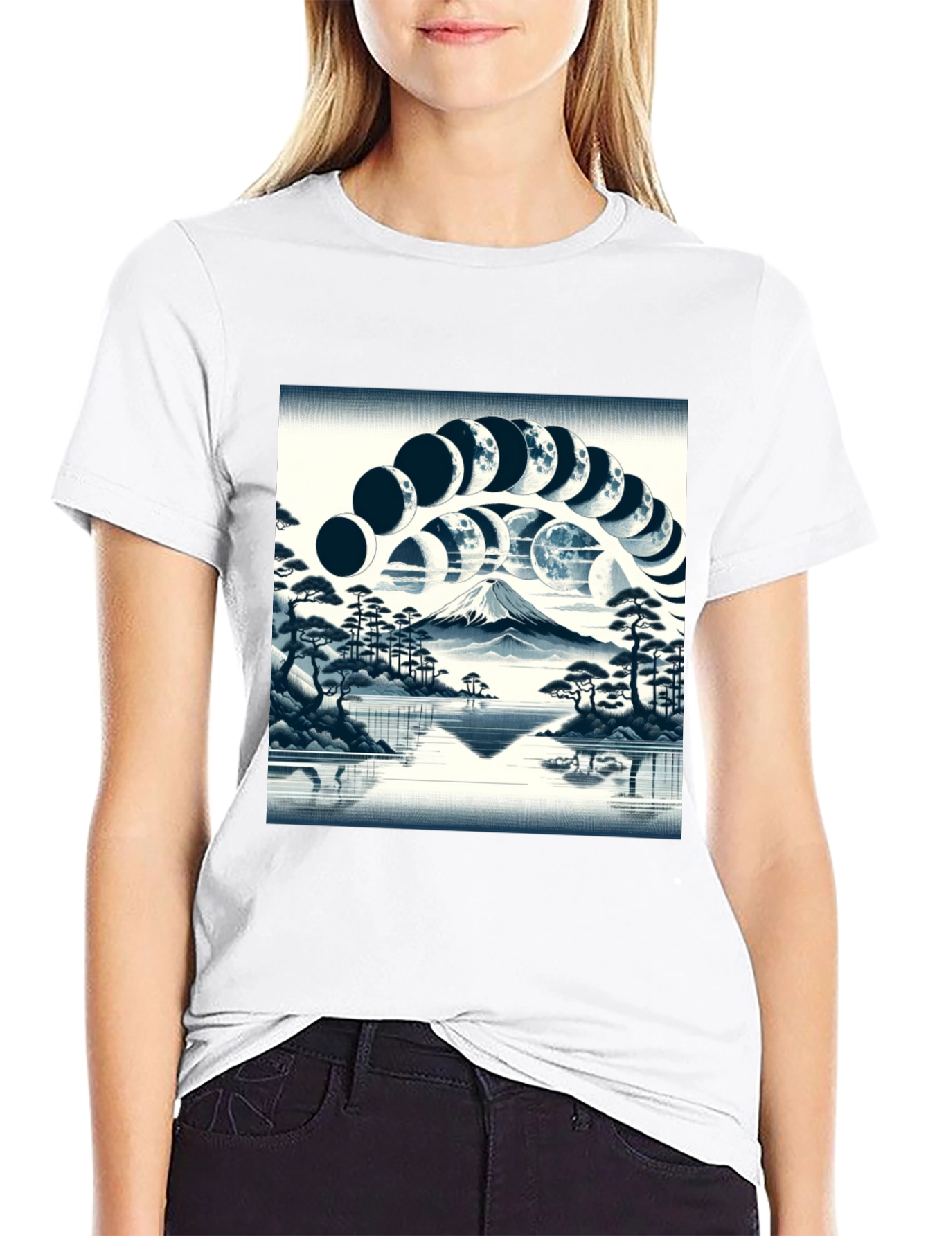 Moon Phase Mountain T-Shirt