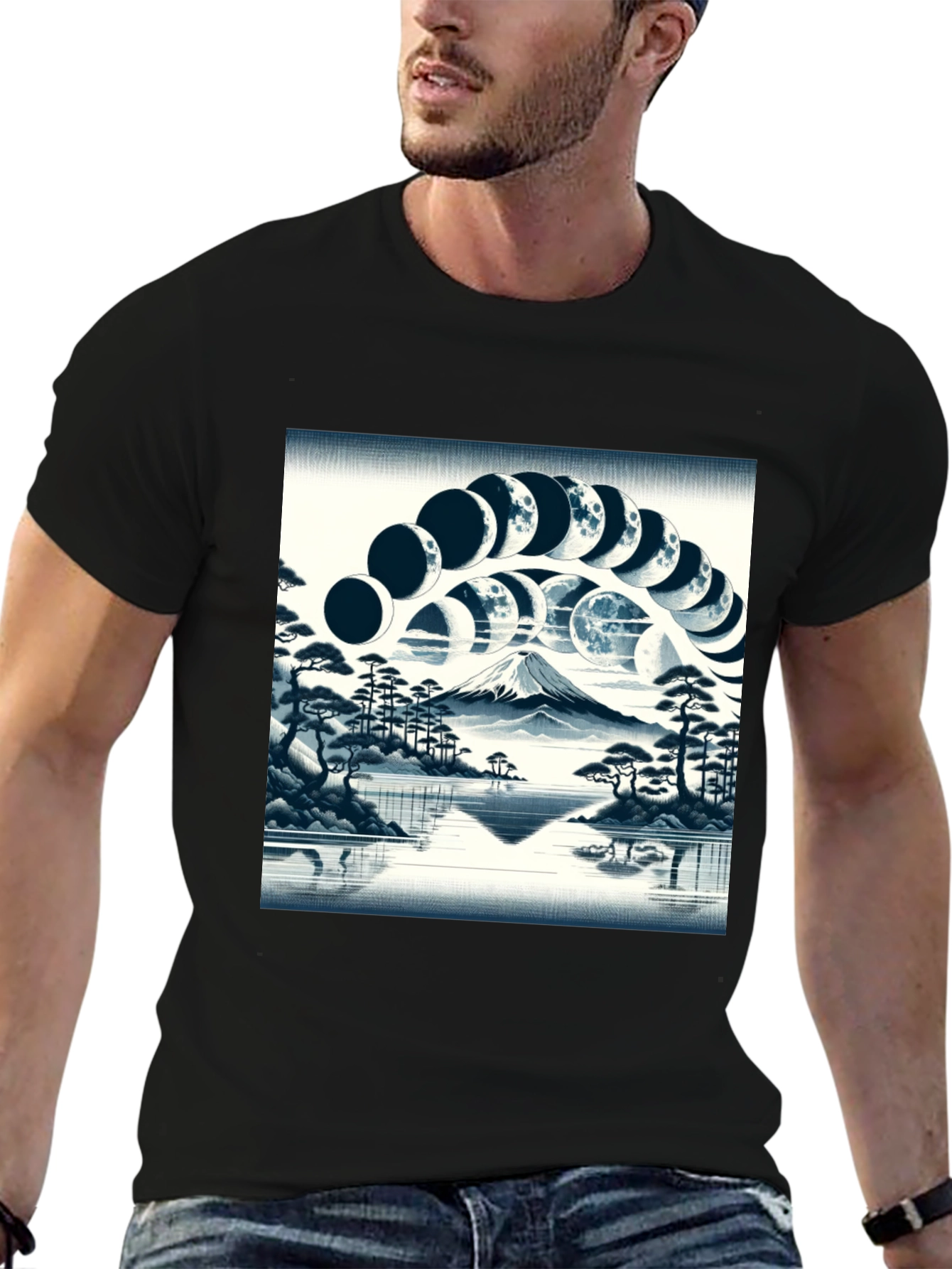 Moon Phase Mountain T-Shirt