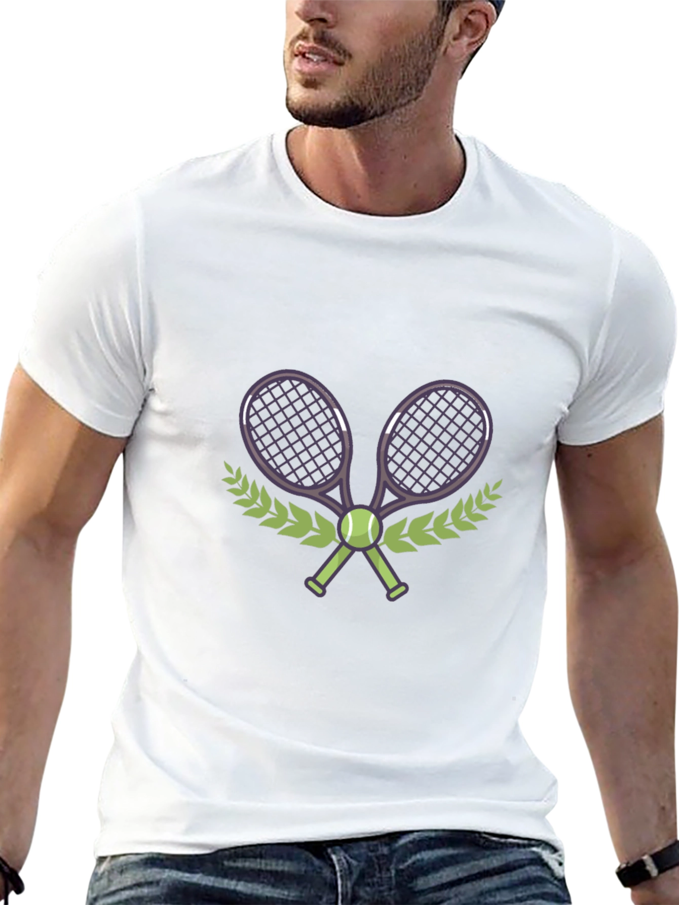 Tennis Racket Graphic T-Shirt