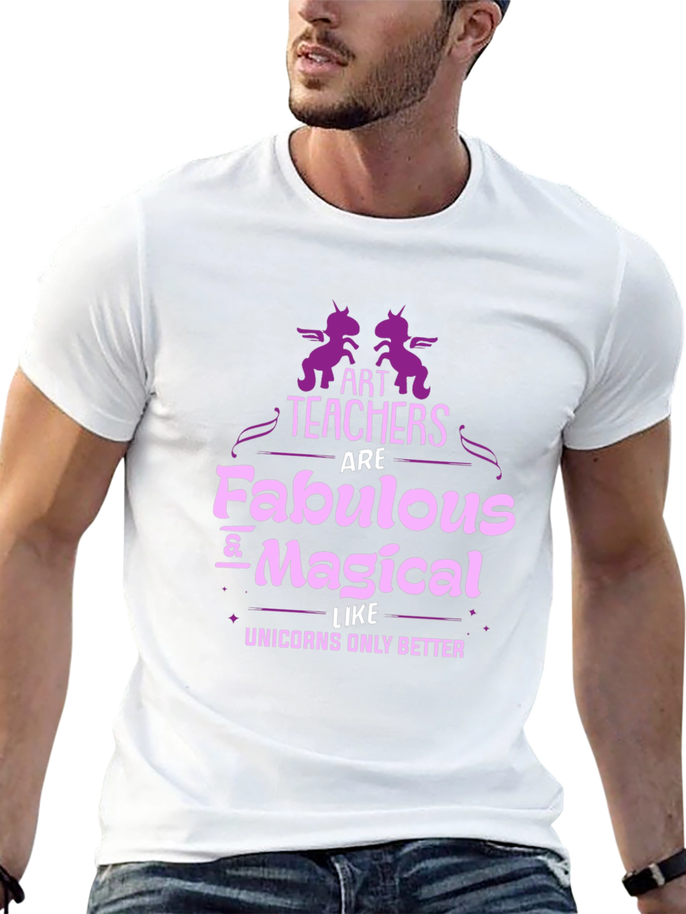 Art Teacher Fabulous Magical Unicorns T-Shirt