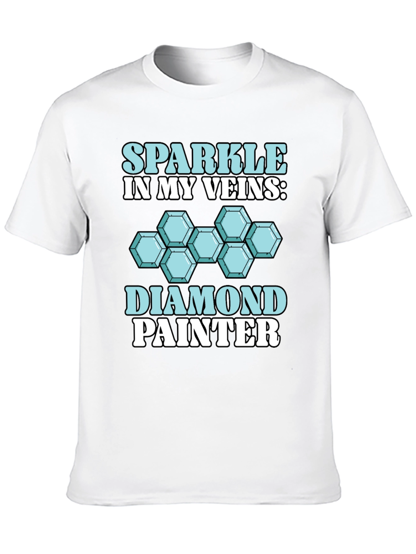 Diamond Painter T-Shirt: Sparkle in My Veins