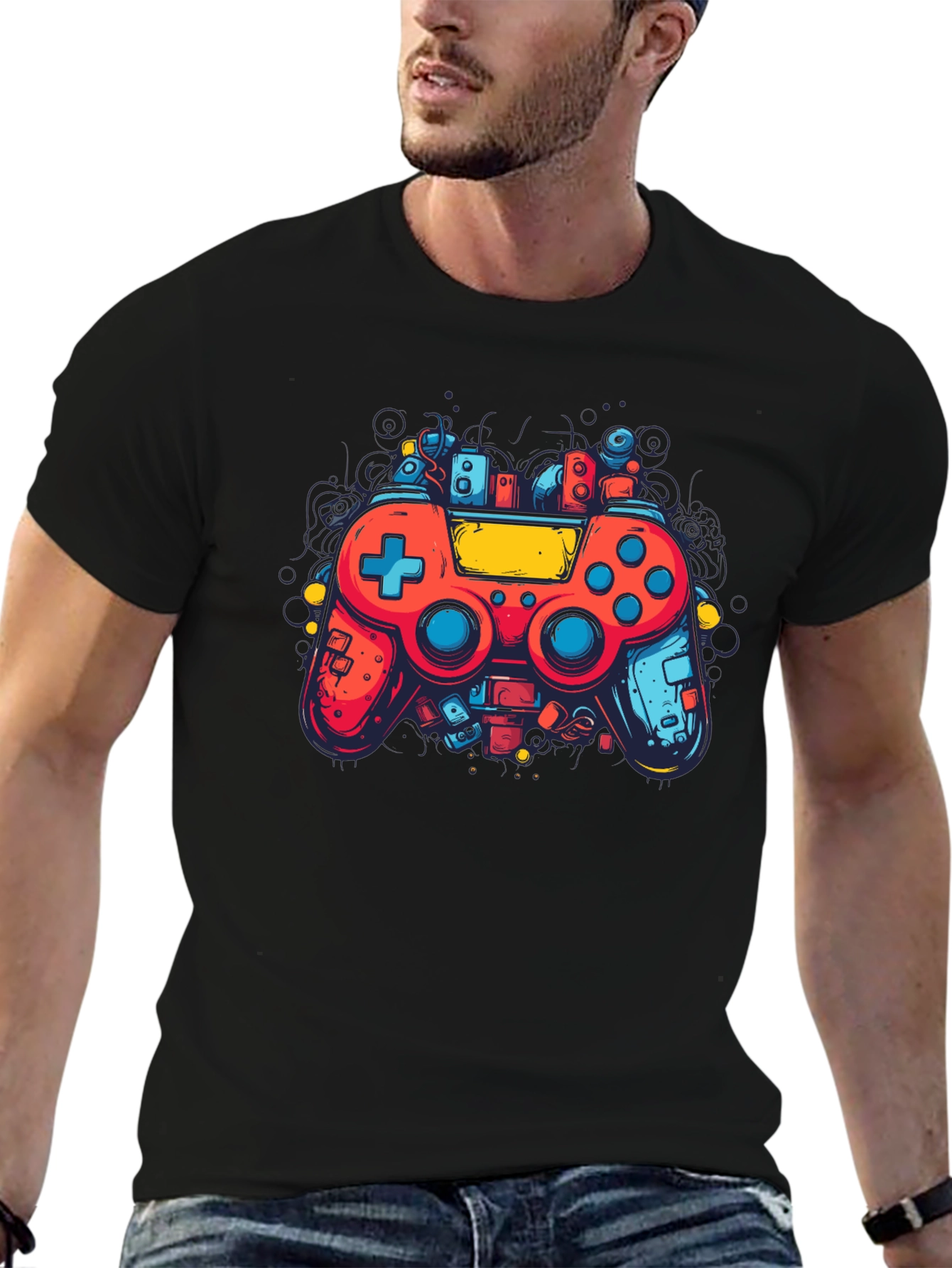 Retro Gaming T-Shirt - Cool Controller Design