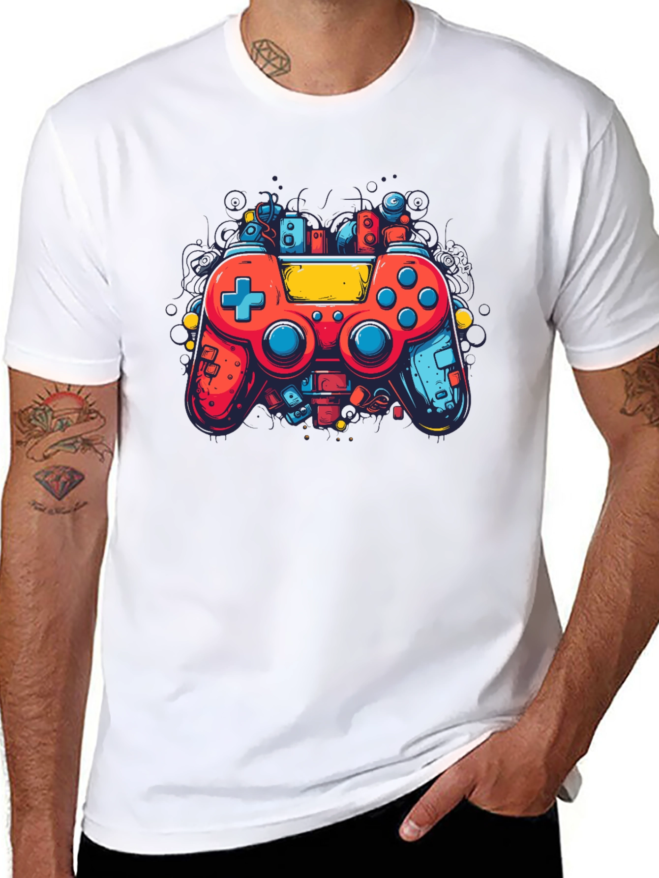 Retro Gaming T-Shirt - Cool Controller Design
