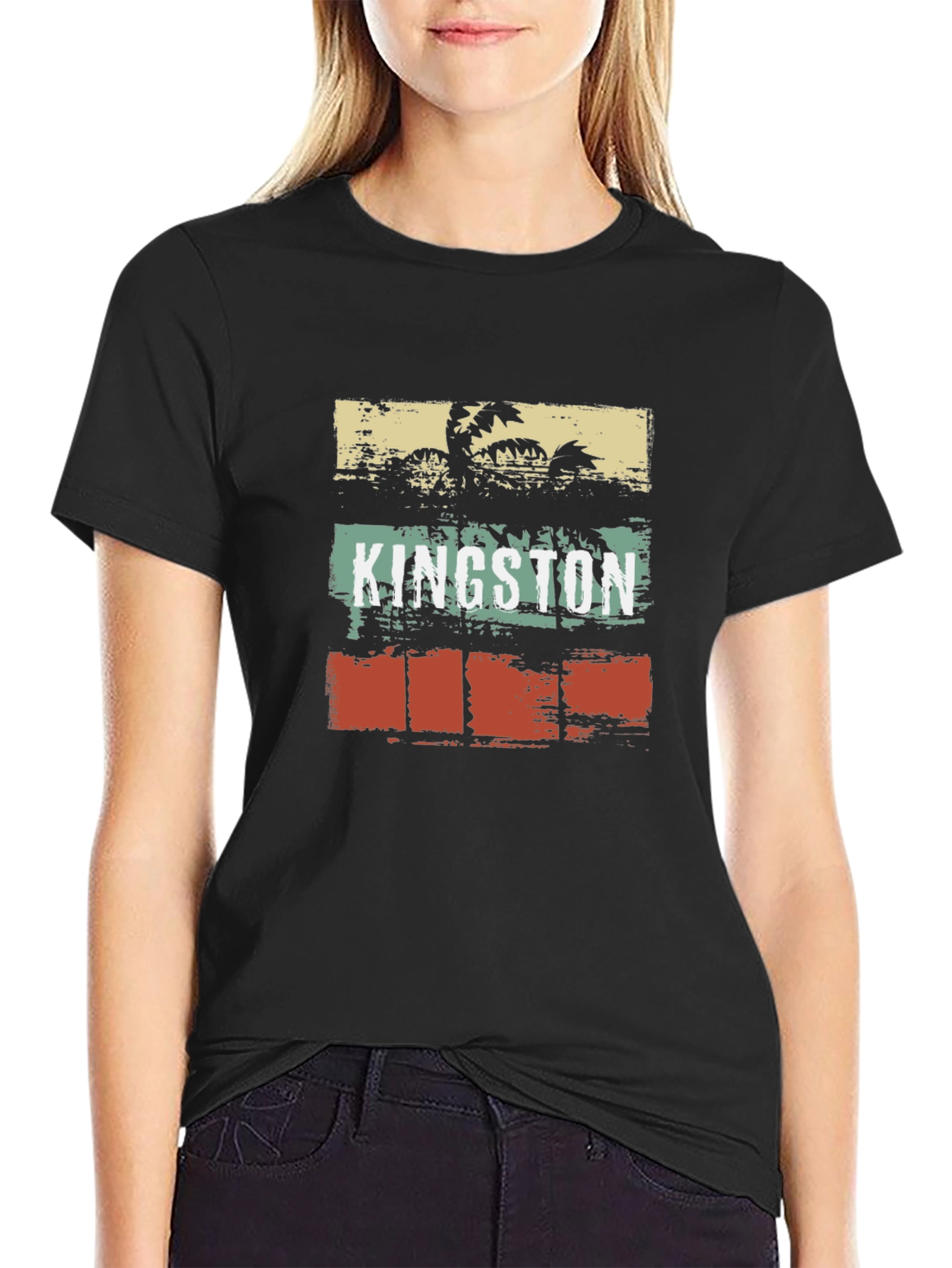 Kingston Retro Palm Tree T-Shirt