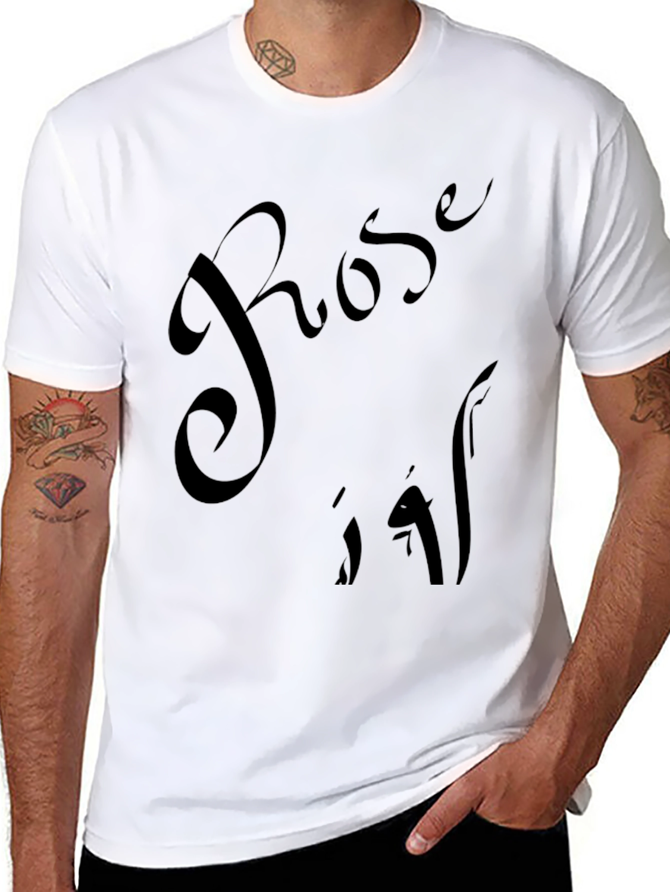 Rose 19 Black T-Shirt