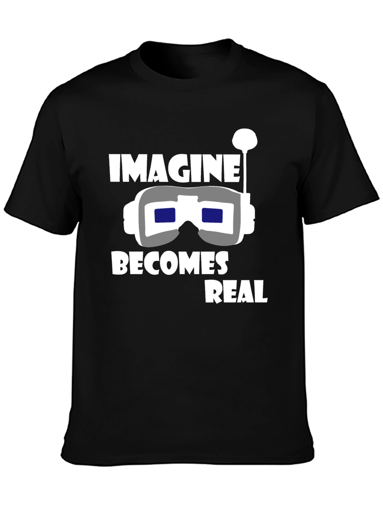 Imagine Becomes Real Black T-Shirt