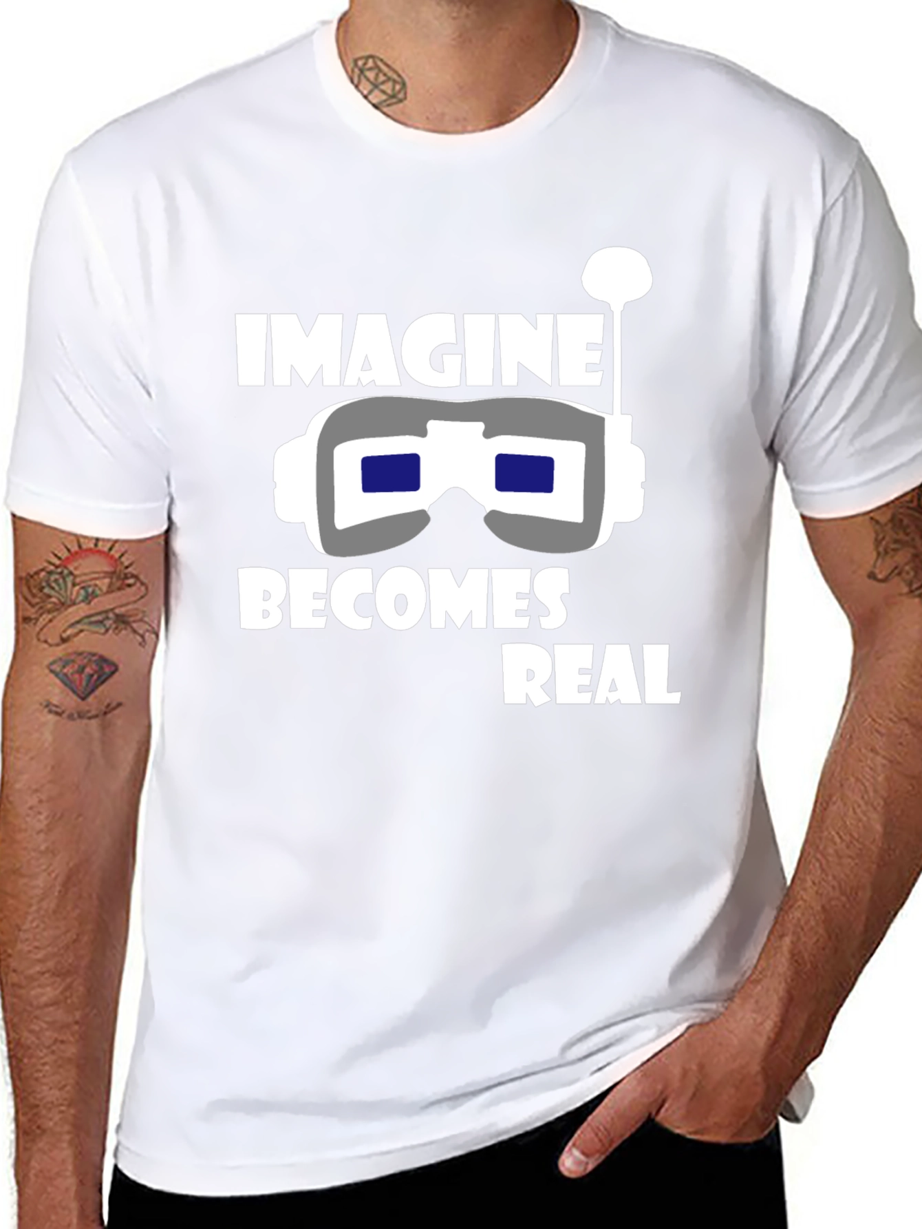 Imagine Becomes Real Black T-Shirt