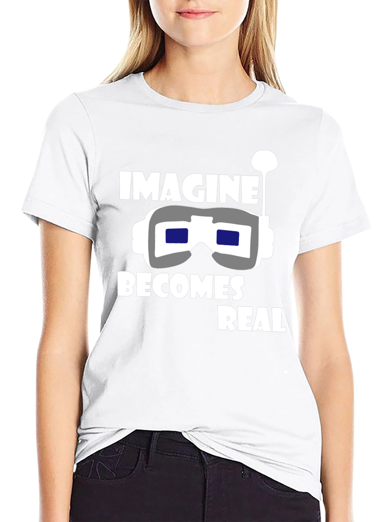 Imagine Becomes Real Black T-Shirt