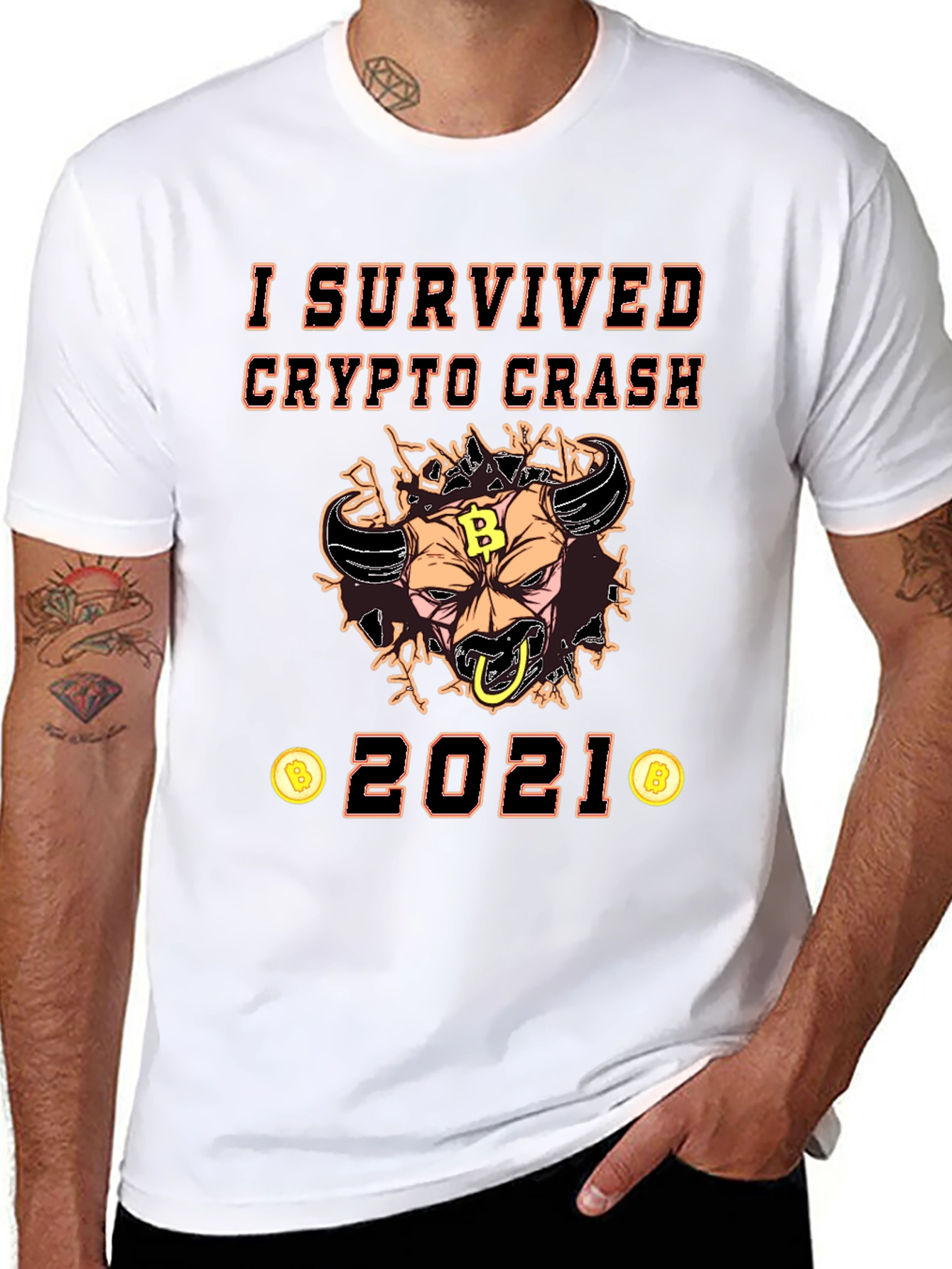 I Survived Crypto Crash 2021 T-Shirt