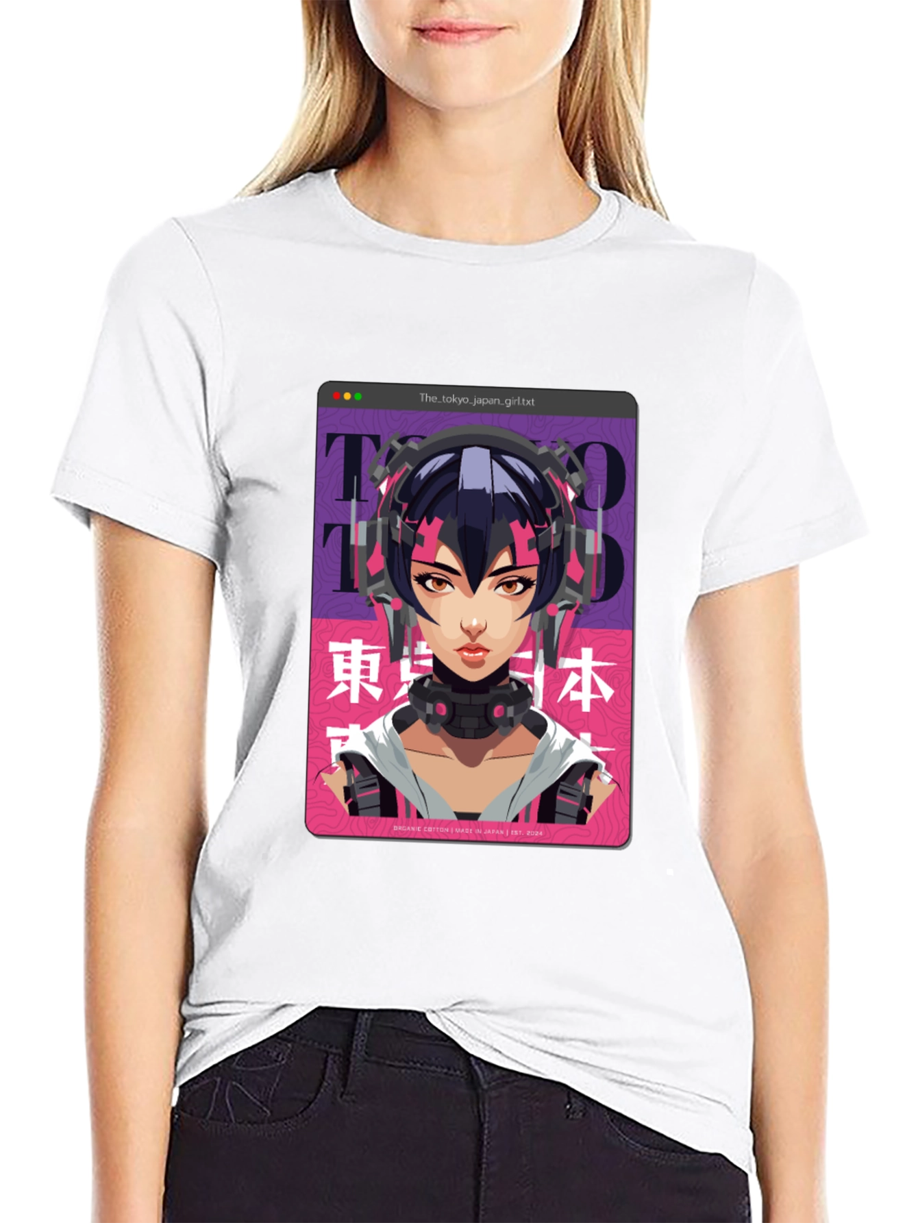 Tokyo Girl Graphic T-Shirt - Anime Style