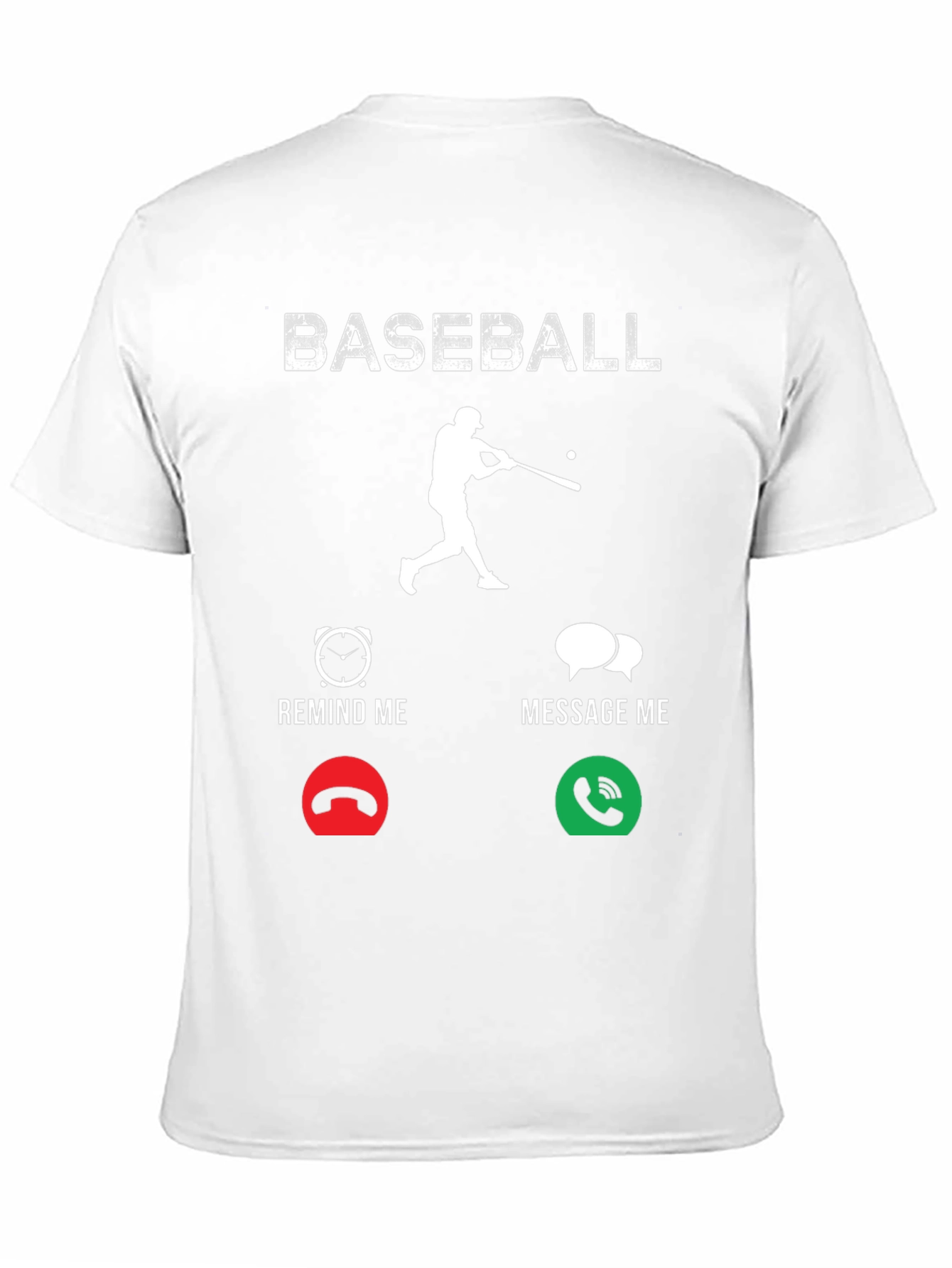 Baseball Remind/Message Graphic T-Shirt