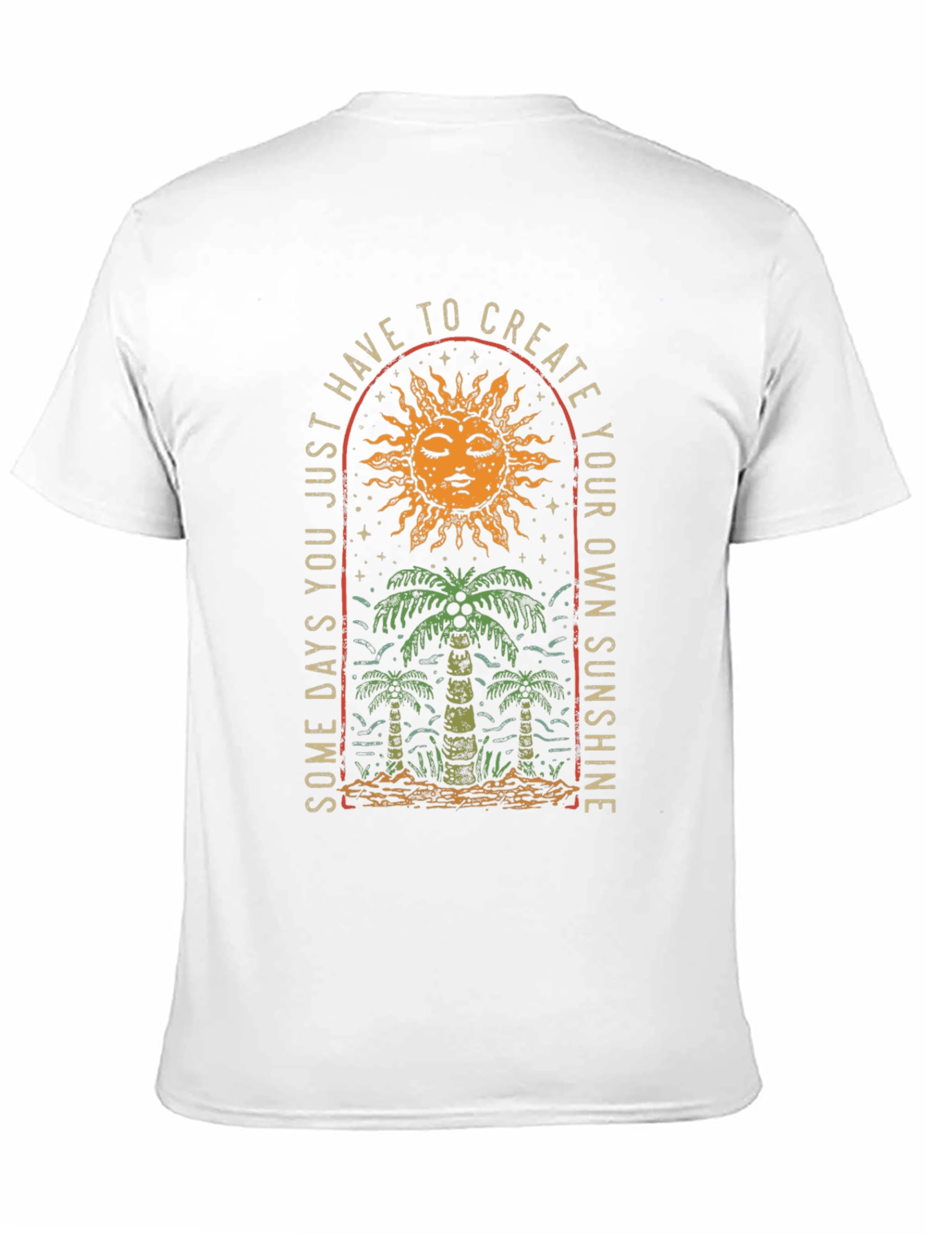 Sun & Palm Graphic Tee: Create Your Sunshine