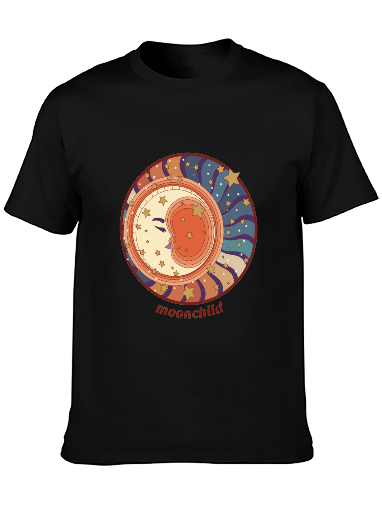 Moonchild Graphic Tee - Retro Celestial Style