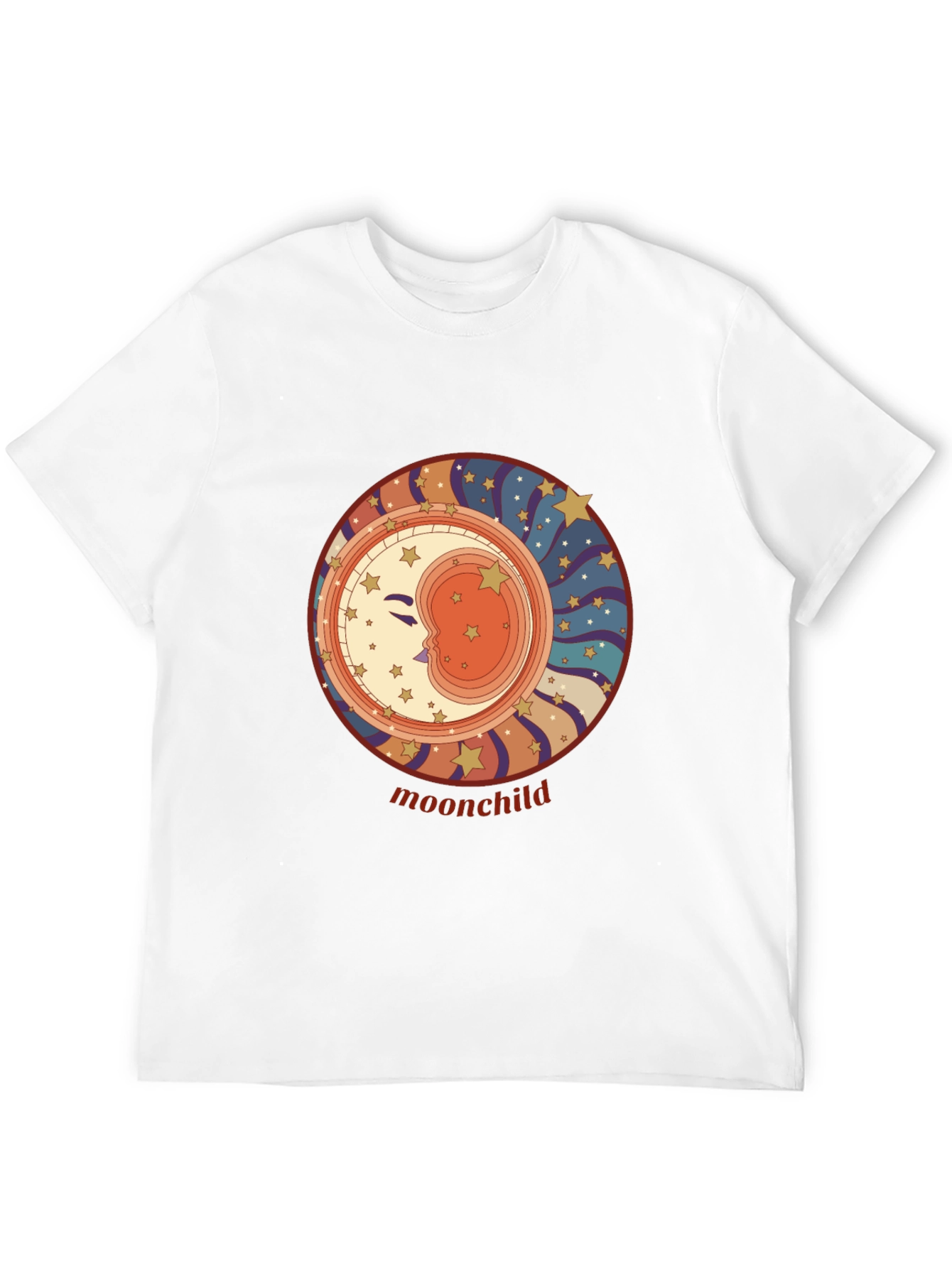 Moonchild Graphic Tee - Retro Celestial Style