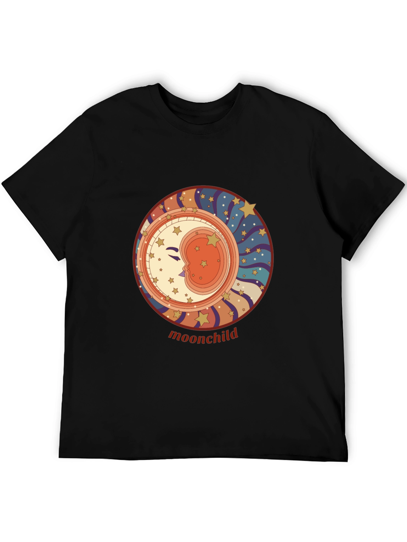 Moonchild Graphic Tee - Retro Celestial Style
