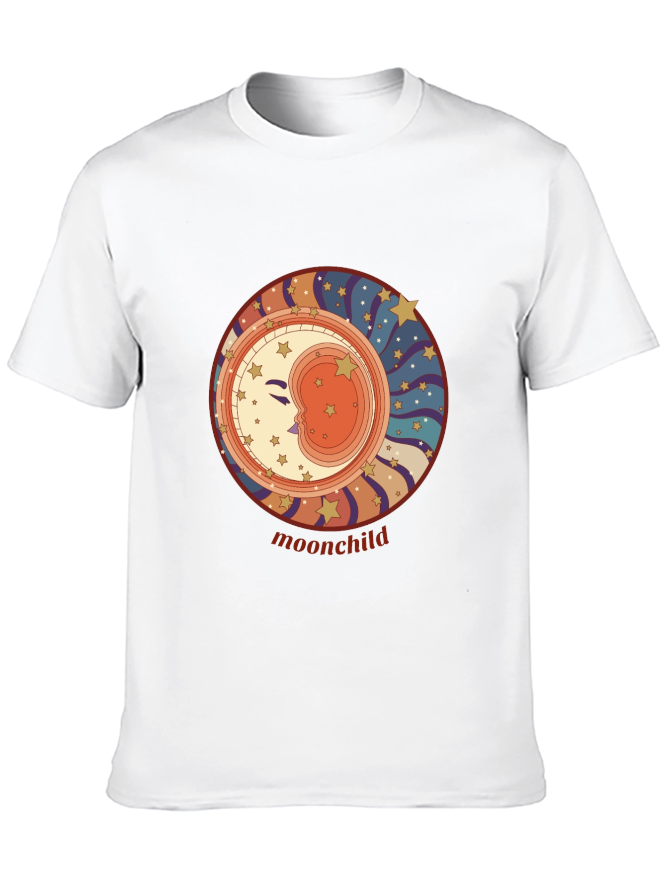Moonchild Graphic Tee - Retro Celestial Style
