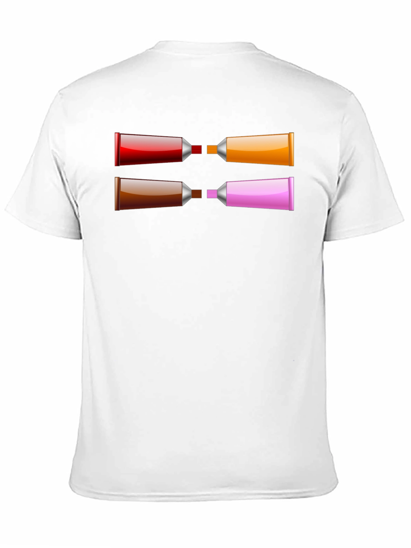 Abstract Paint Tube T-Shirt - Artistic Graphic Tee