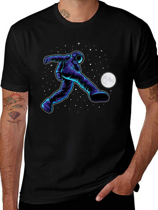 Astronaut Kicking Moon Graphic Tee