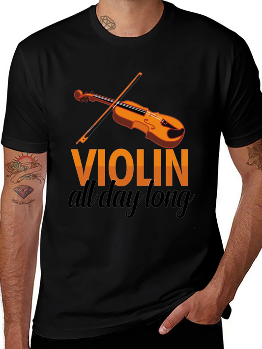 Violin All Day Long Graphic Tee