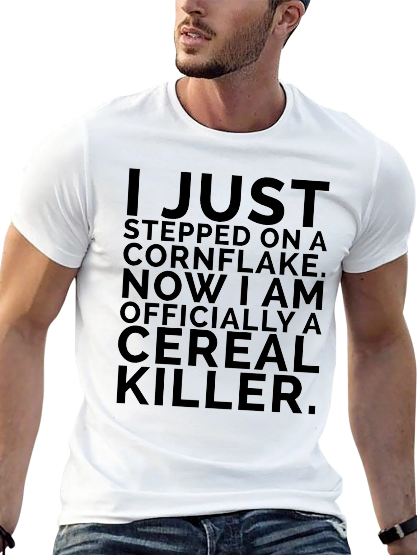 Cereal Killer Graphic Tee - Funny Novelty T-Shirt