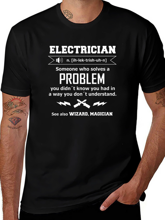 Electrician Problem Solver T-Shirt - Funny Gift Idea