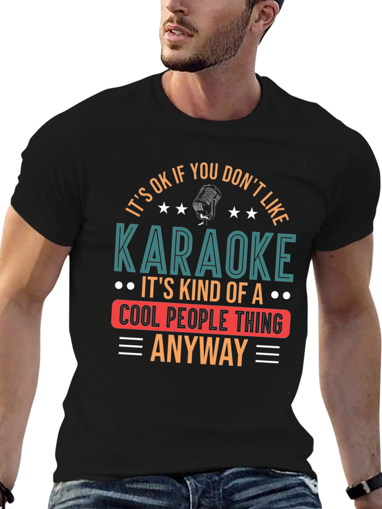 Karaoke Cool People Thing Graphic Tee