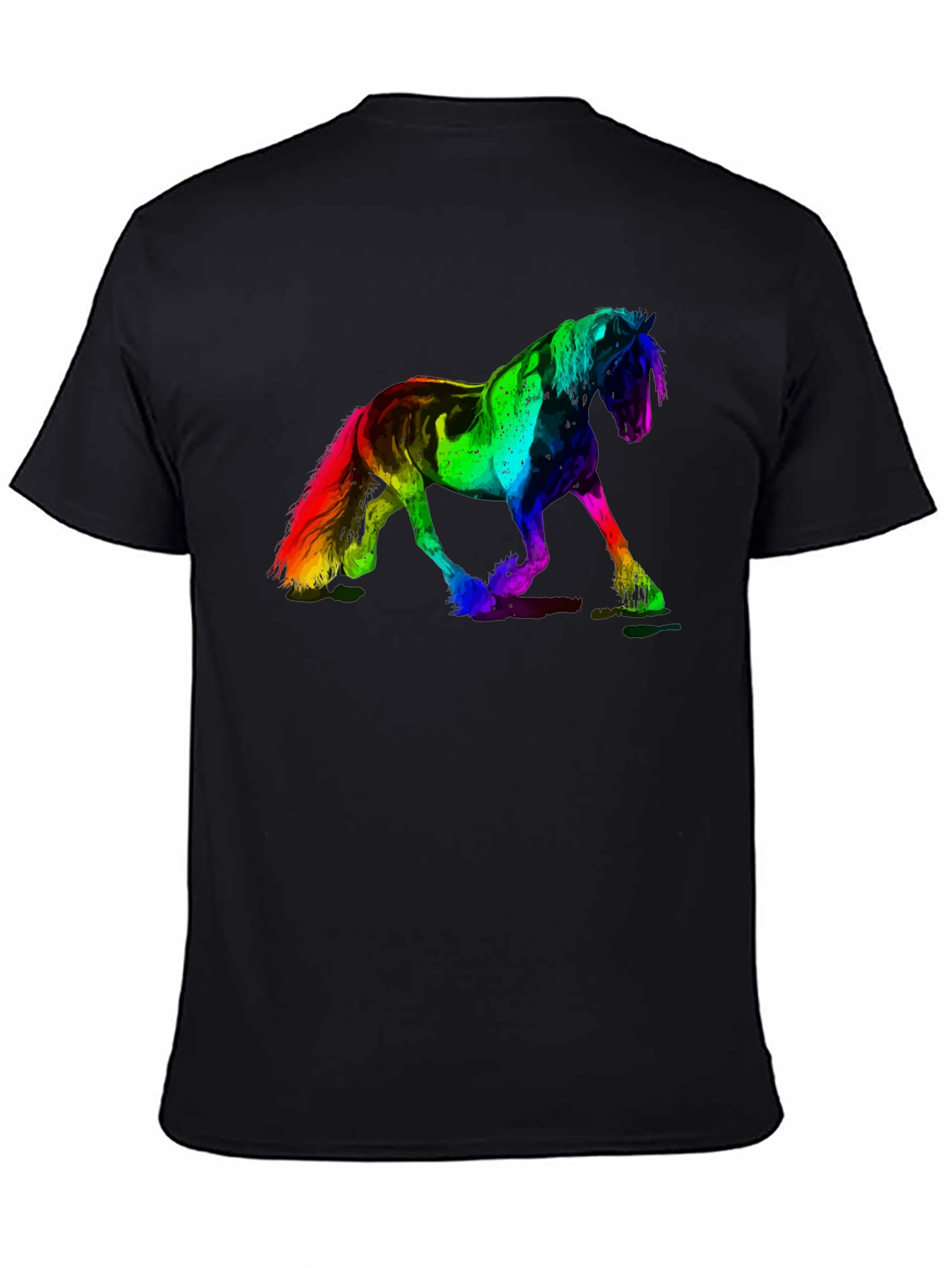 Rainbow Horse Graphic T-Shirt