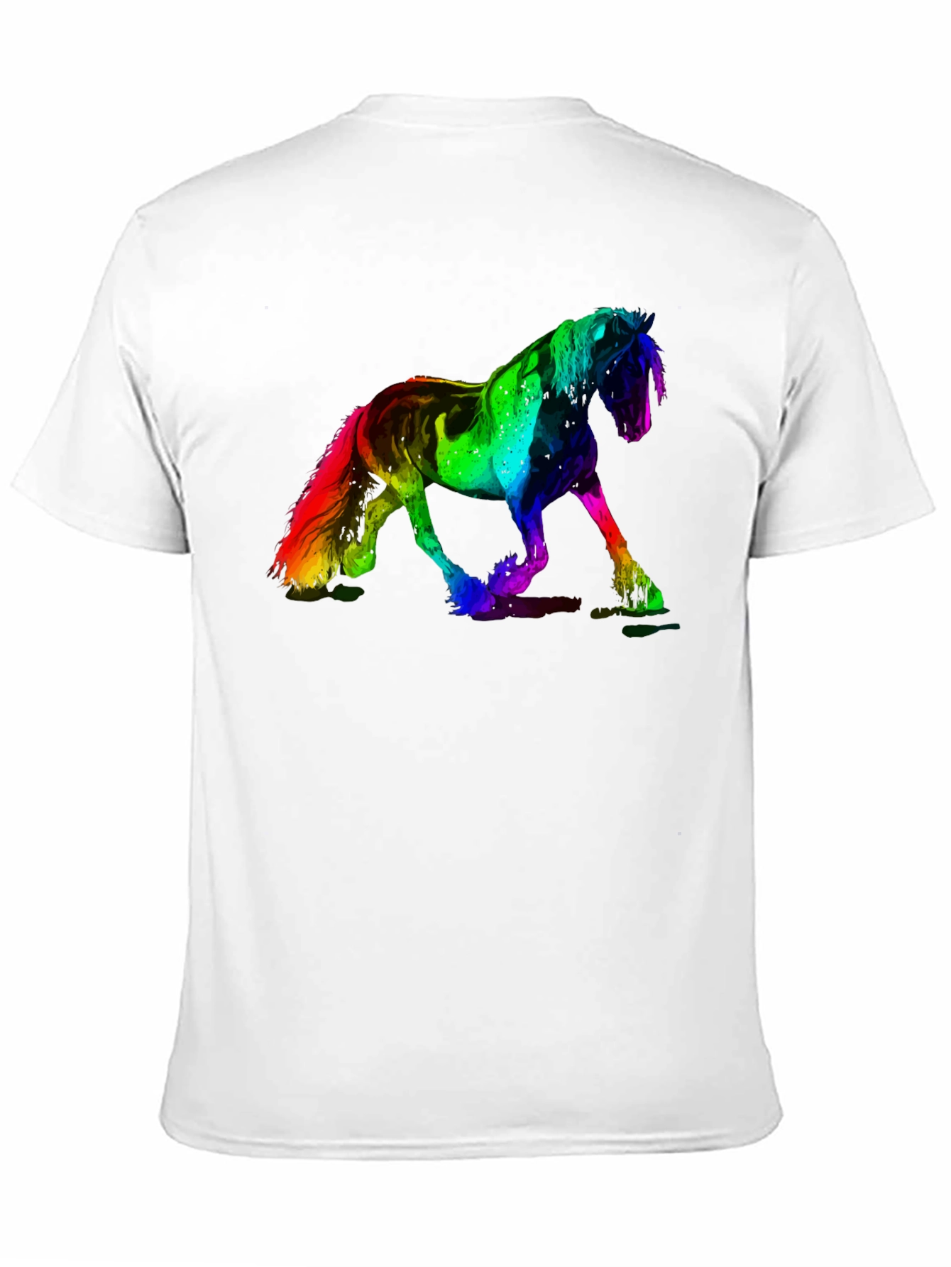 Rainbow Horse Graphic T-Shirt