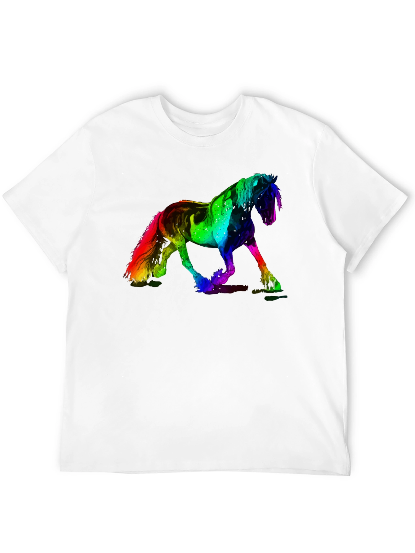 Rainbow Horse Graphic T-Shirt