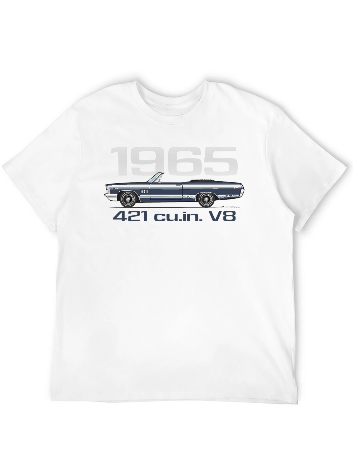 1965 Classic Car T-Shirt - 421 cu.in. V8 Engine