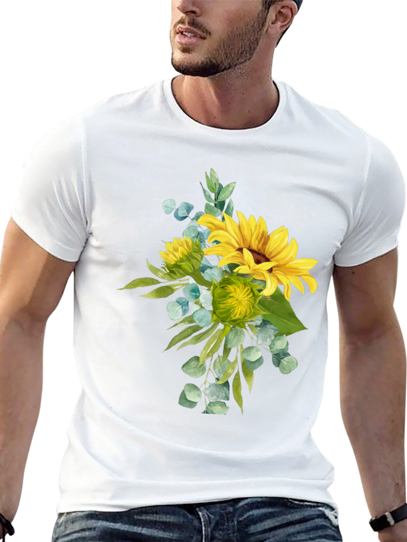 Sunflower Bouquet Graphic T-Shirt