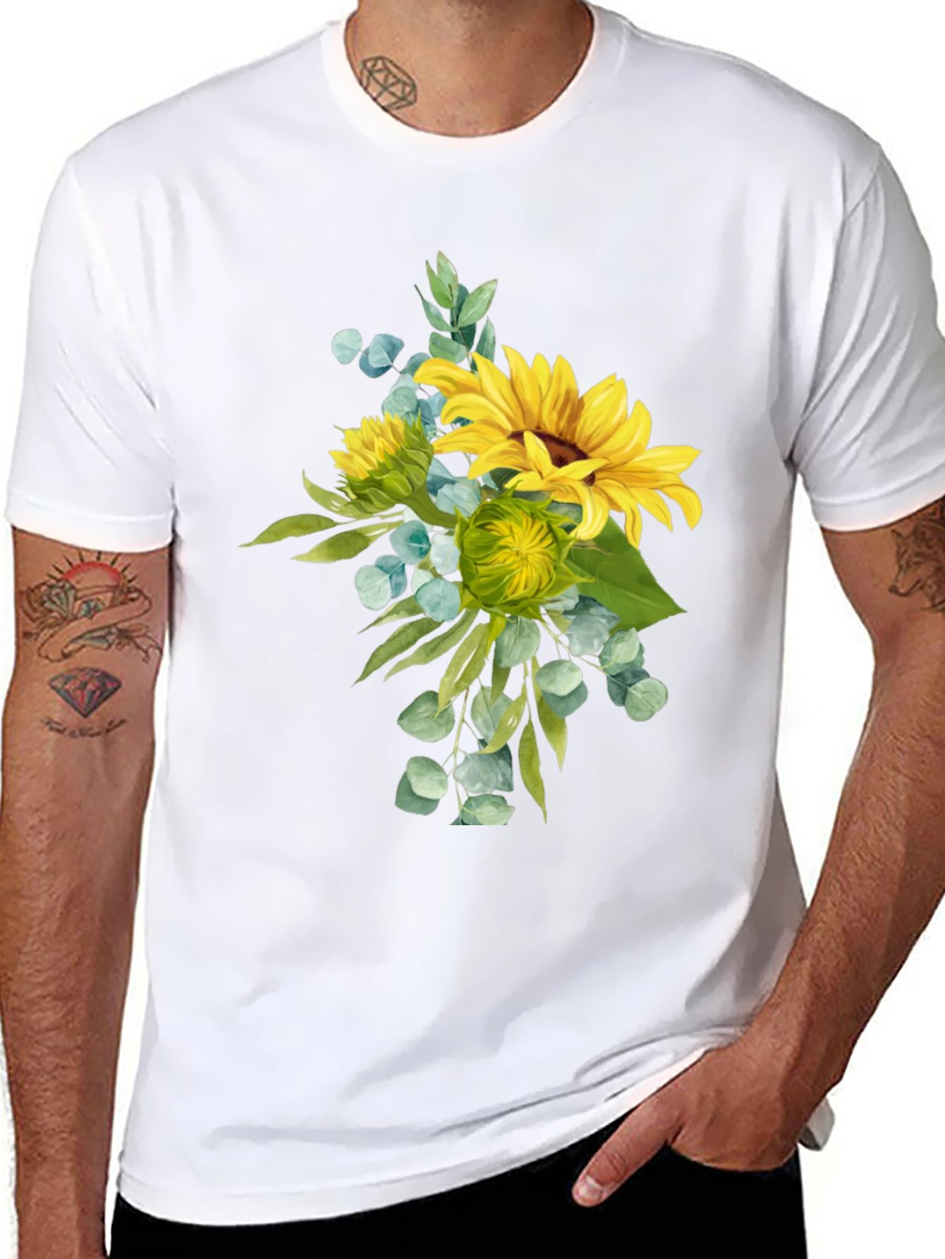Sunflower Bouquet Graphic T-Shirt