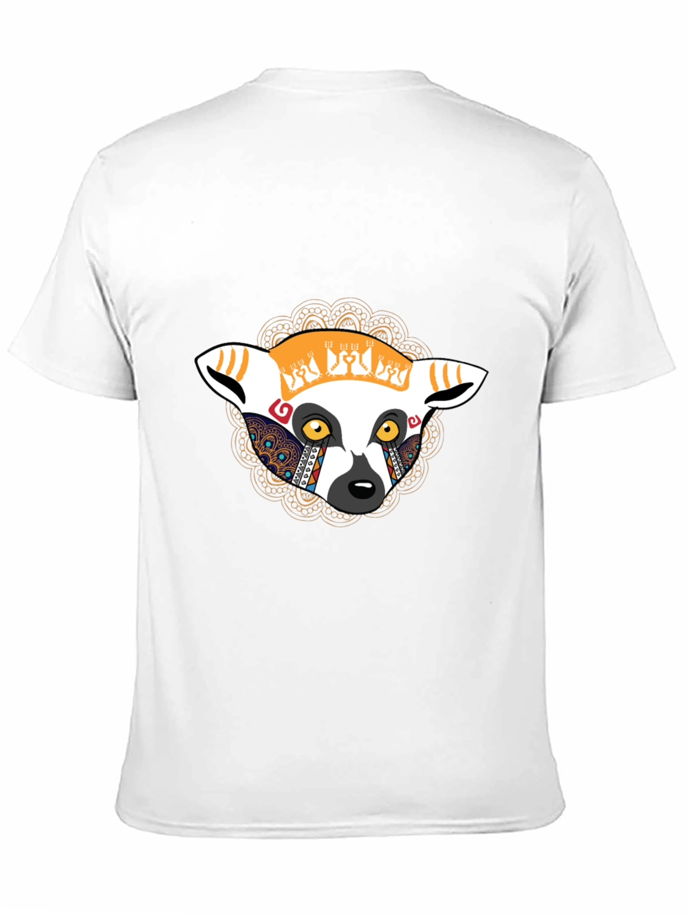 Lemur Graphic Print T-Shirt - Casual Style