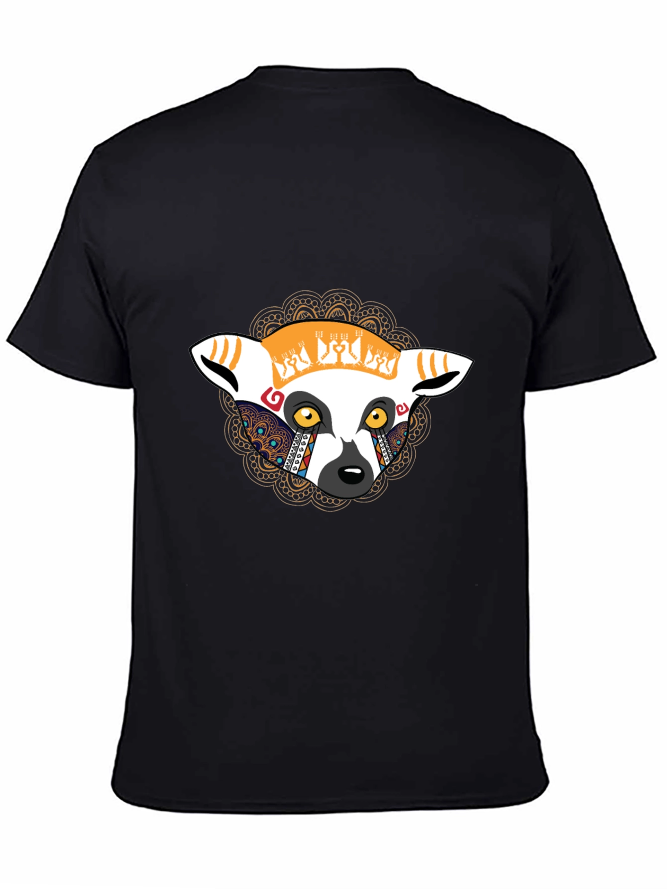 Lemur Graphic Print T-Shirt - Casual Style