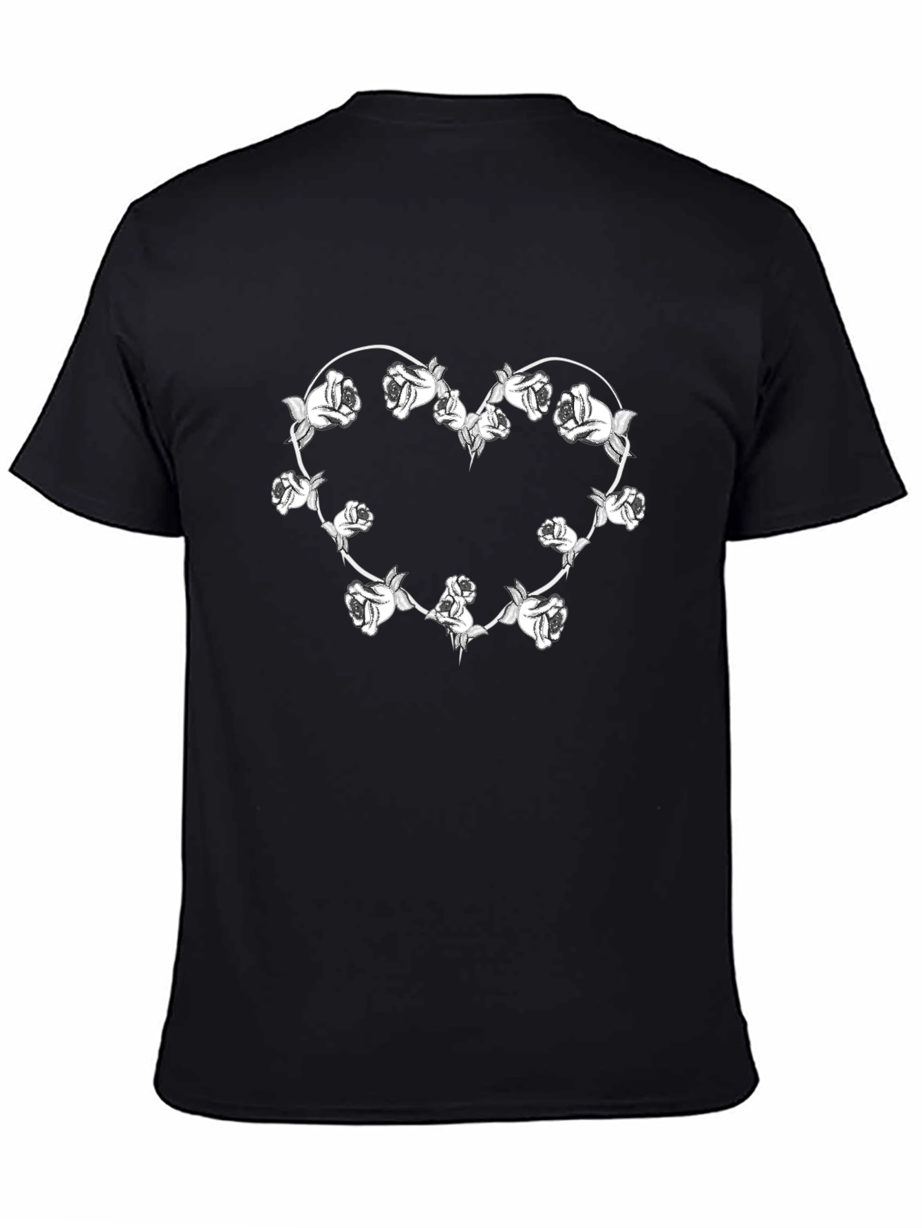 Black Rose Heart T-Shirt