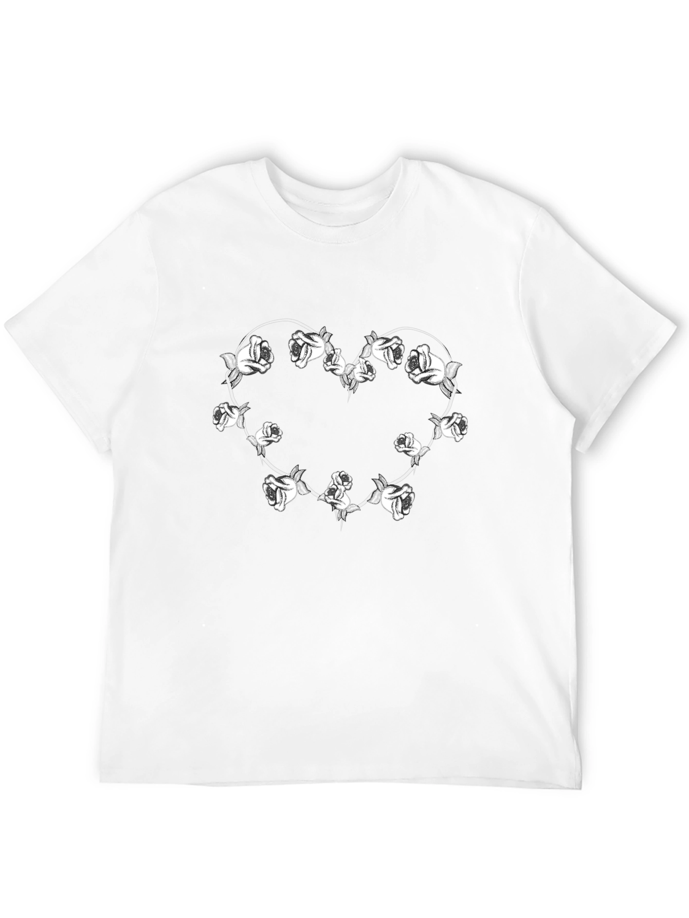 Black Rose Heart T-Shirt