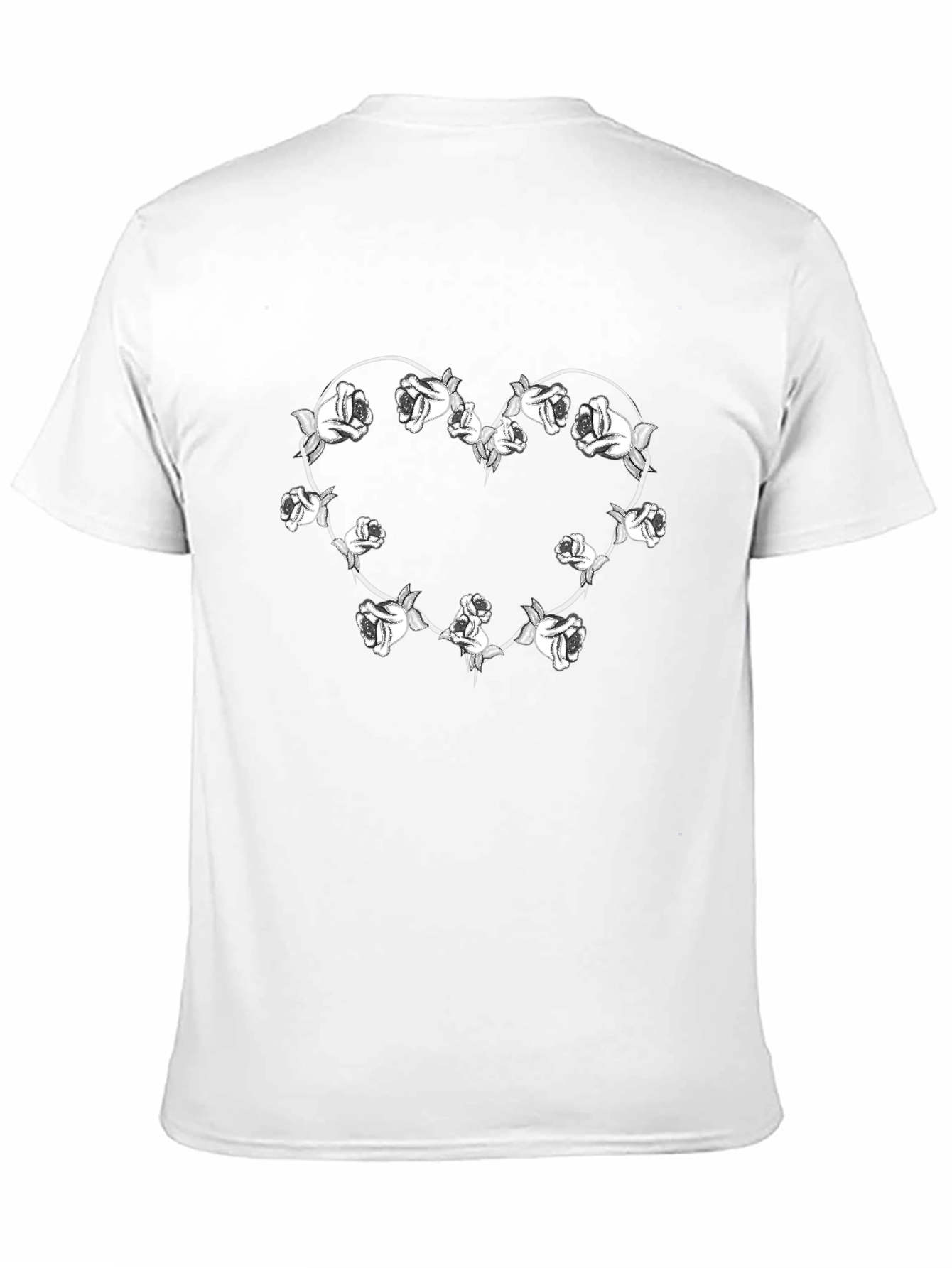 Black Rose Heart T-Shirt