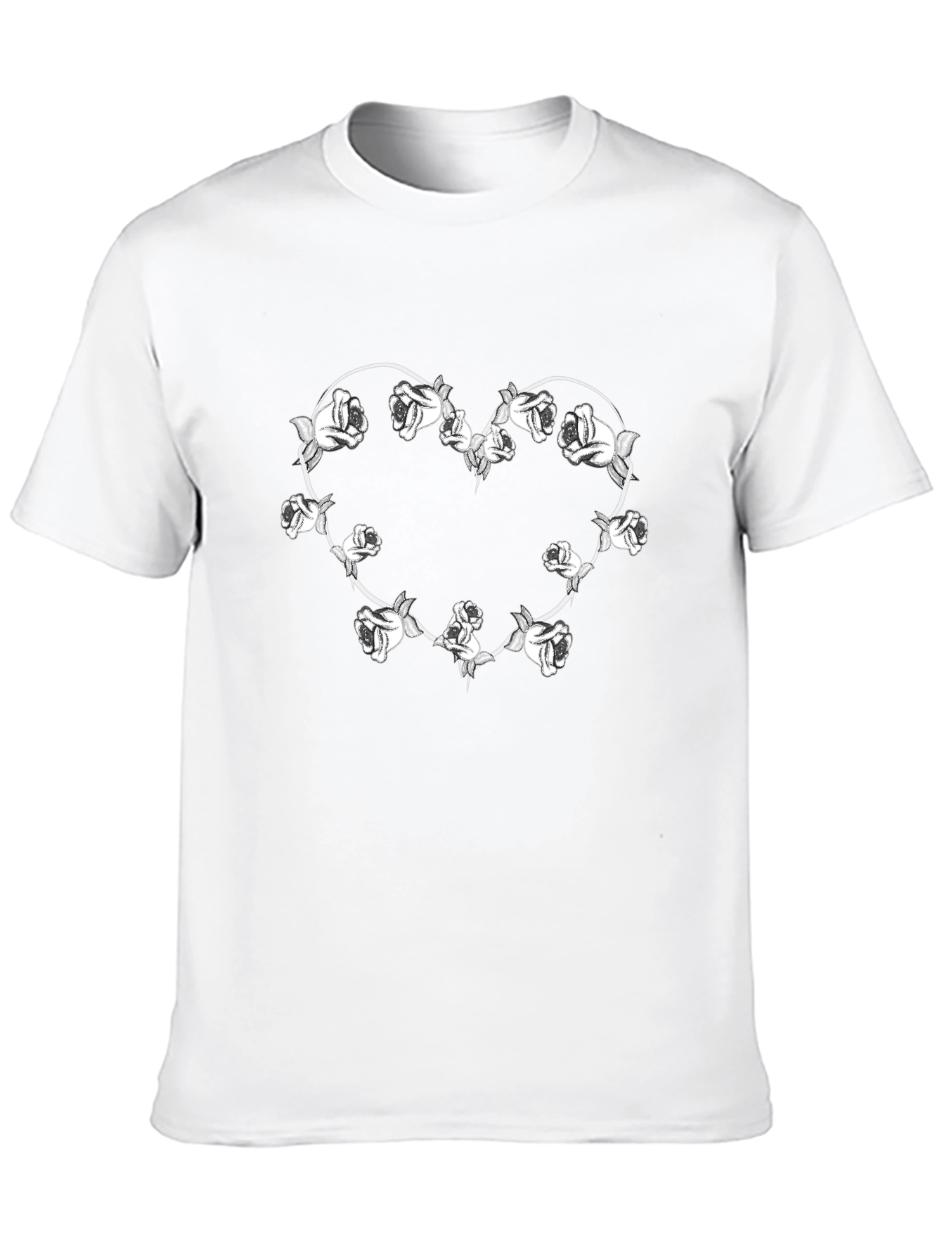 Black Rose Heart T-Shirt