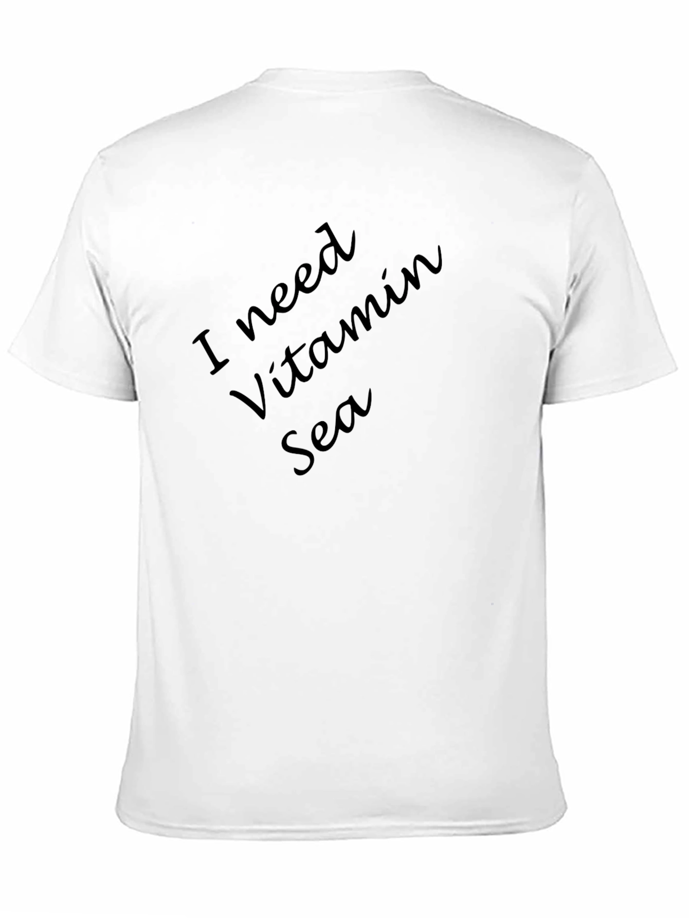 I Need Vitamin Sea Black T-Shirt