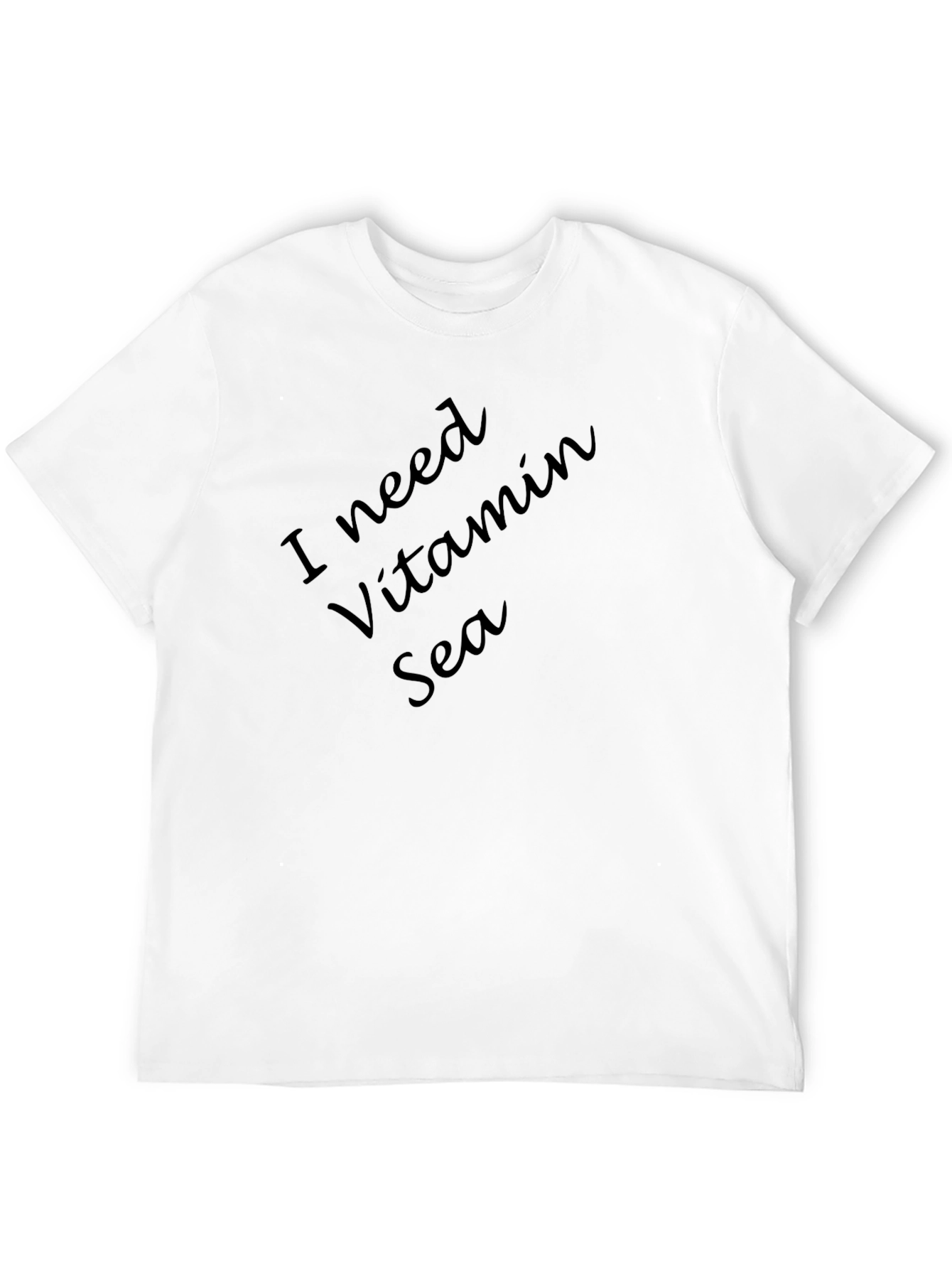 I Need Vitamin Sea Black T-Shirt