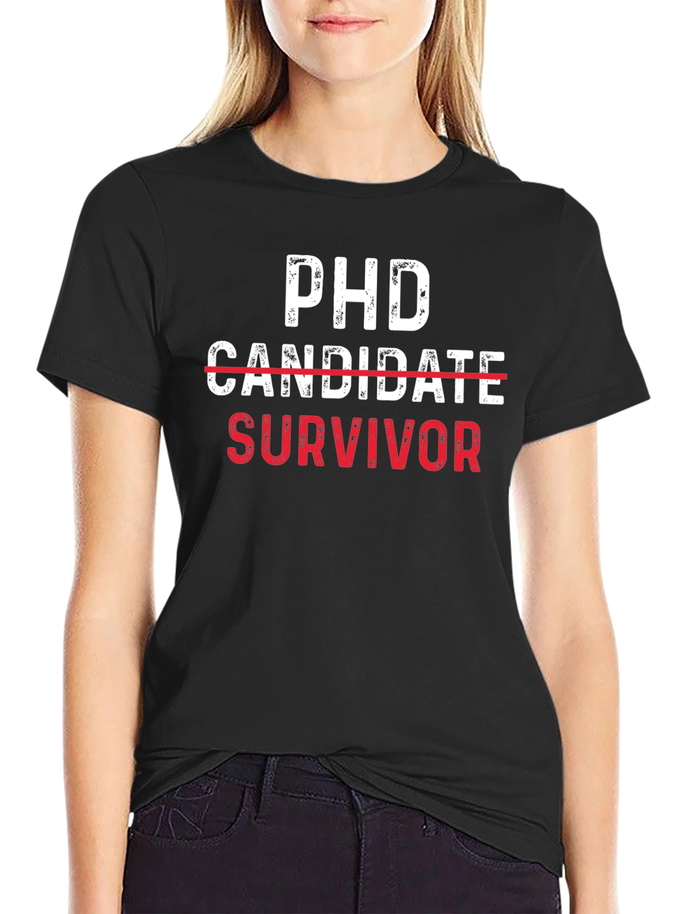 PhD Survivor Tee - Funny Graduate School Gift