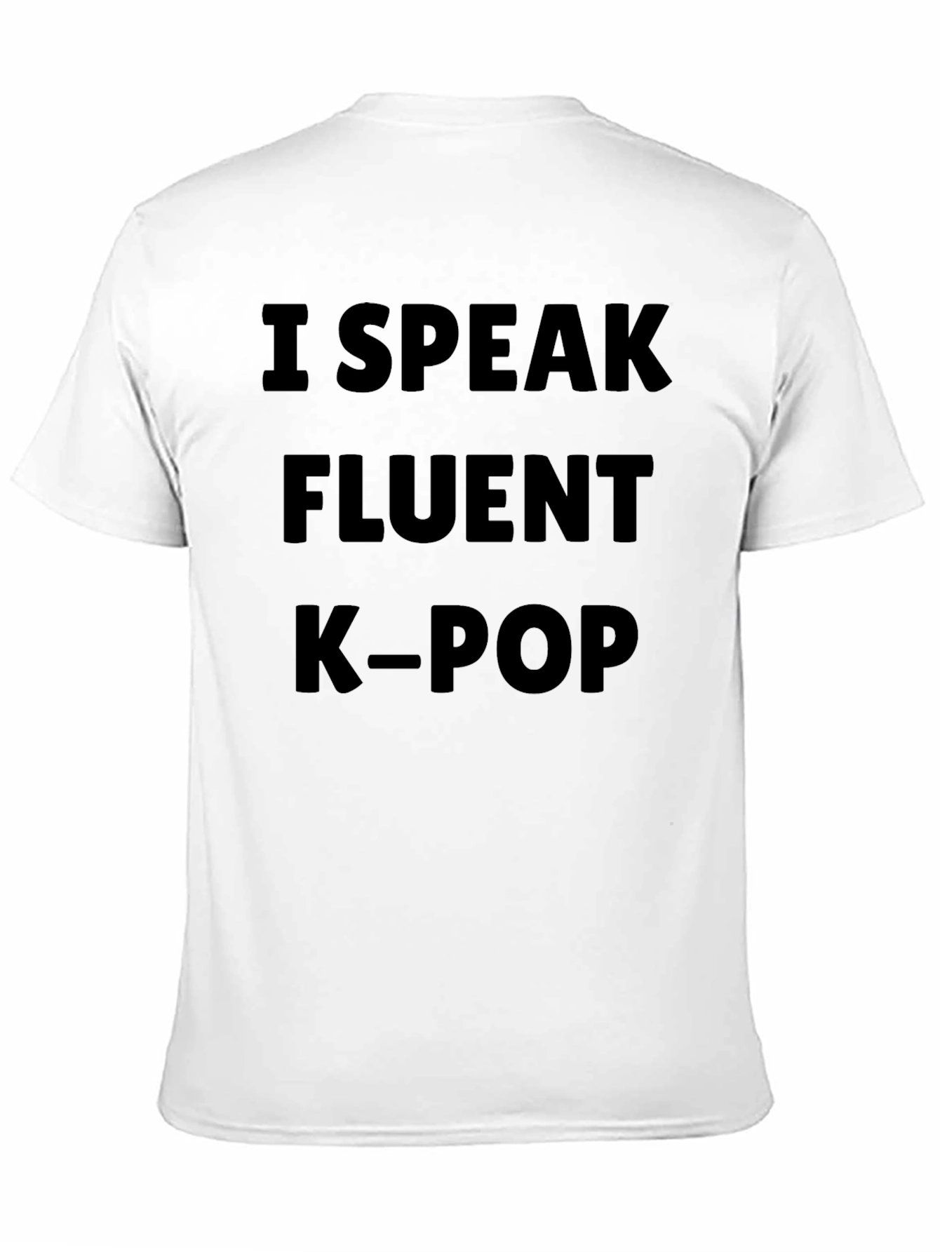 I Speak Fluent K-Pop Black T-Shirt