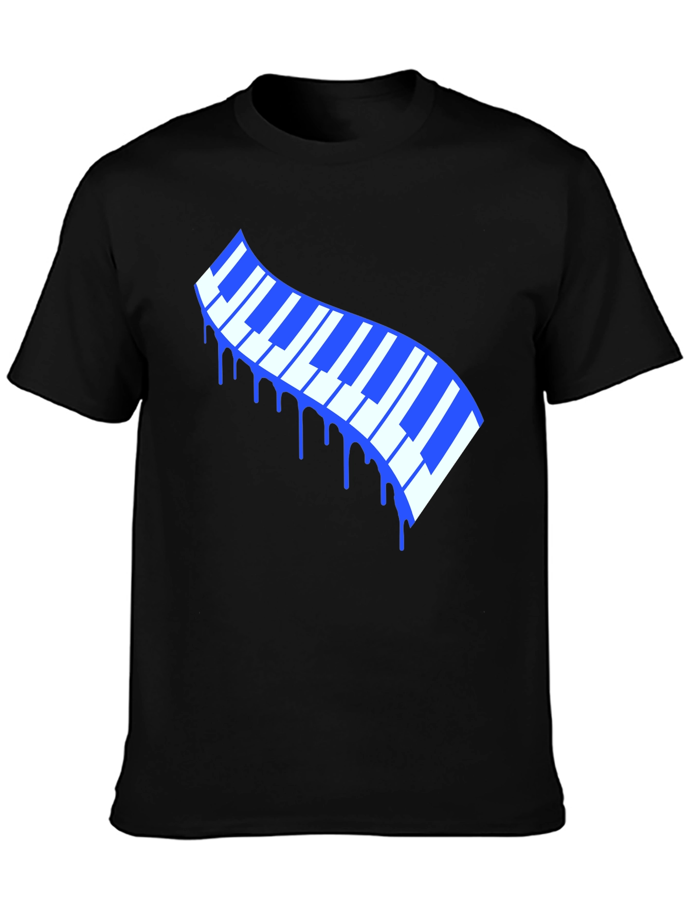 Dripping Keys Graphic Tee - Stylish Music Lover T-Shirt