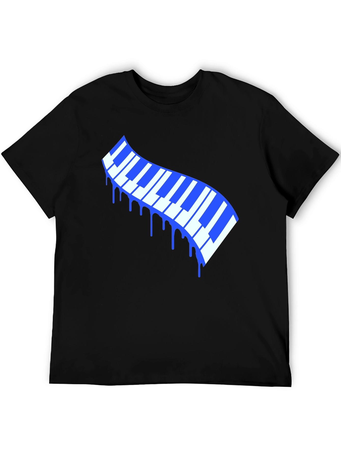 Dripping Keys Graphic Tee - Stylish Music Lover T-Shirt