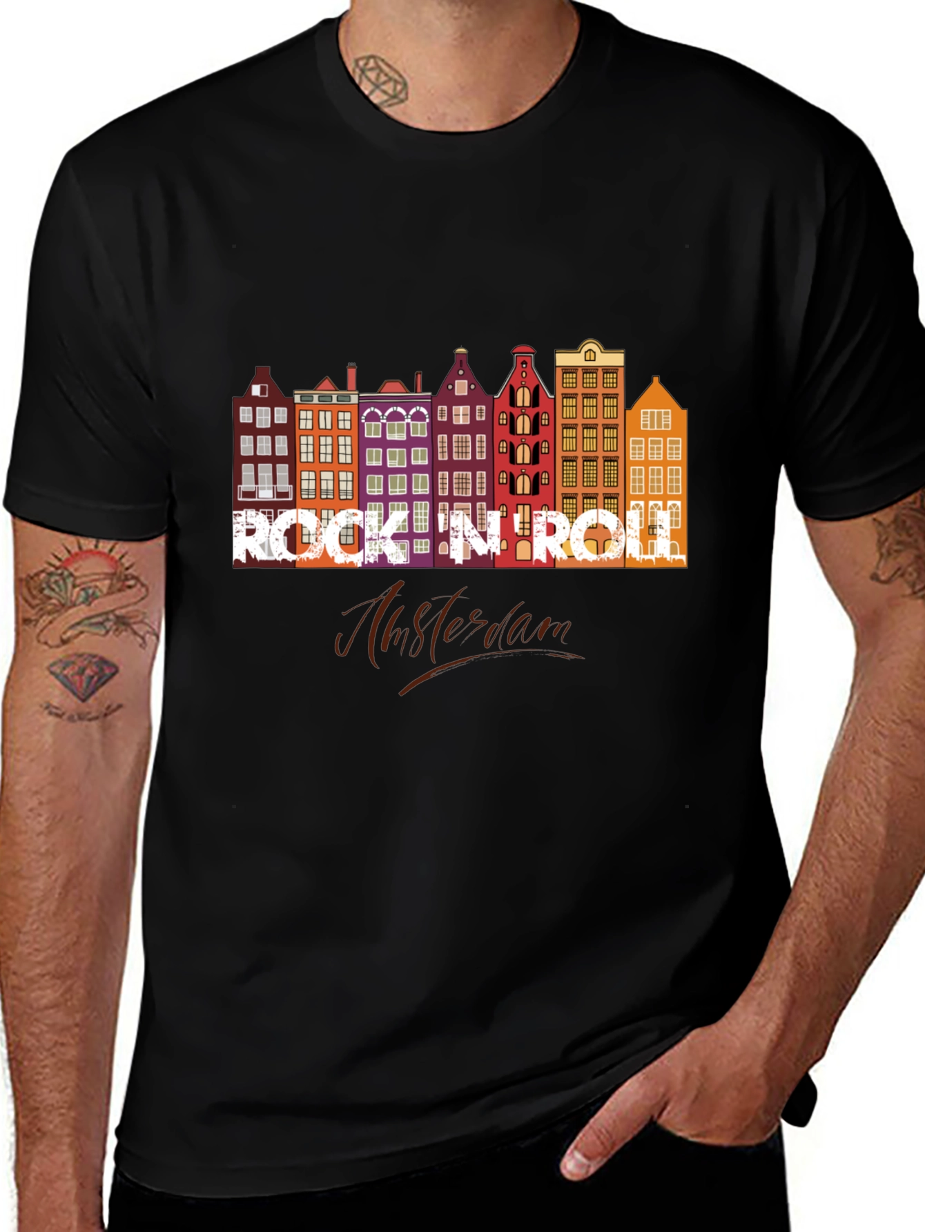 Rock N Roll Amsterdam Graphic T-Shirt