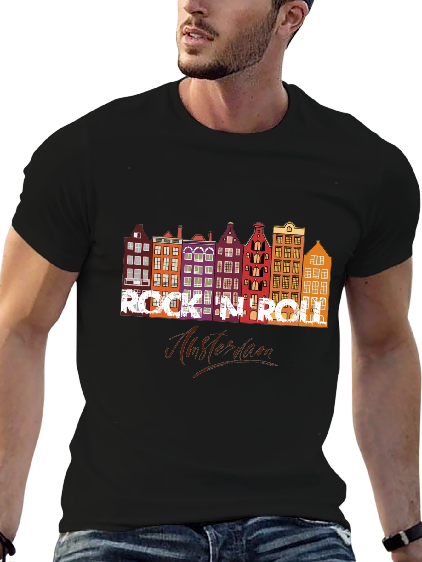 Rock N Roll Amsterdam Graphic T-Shirt