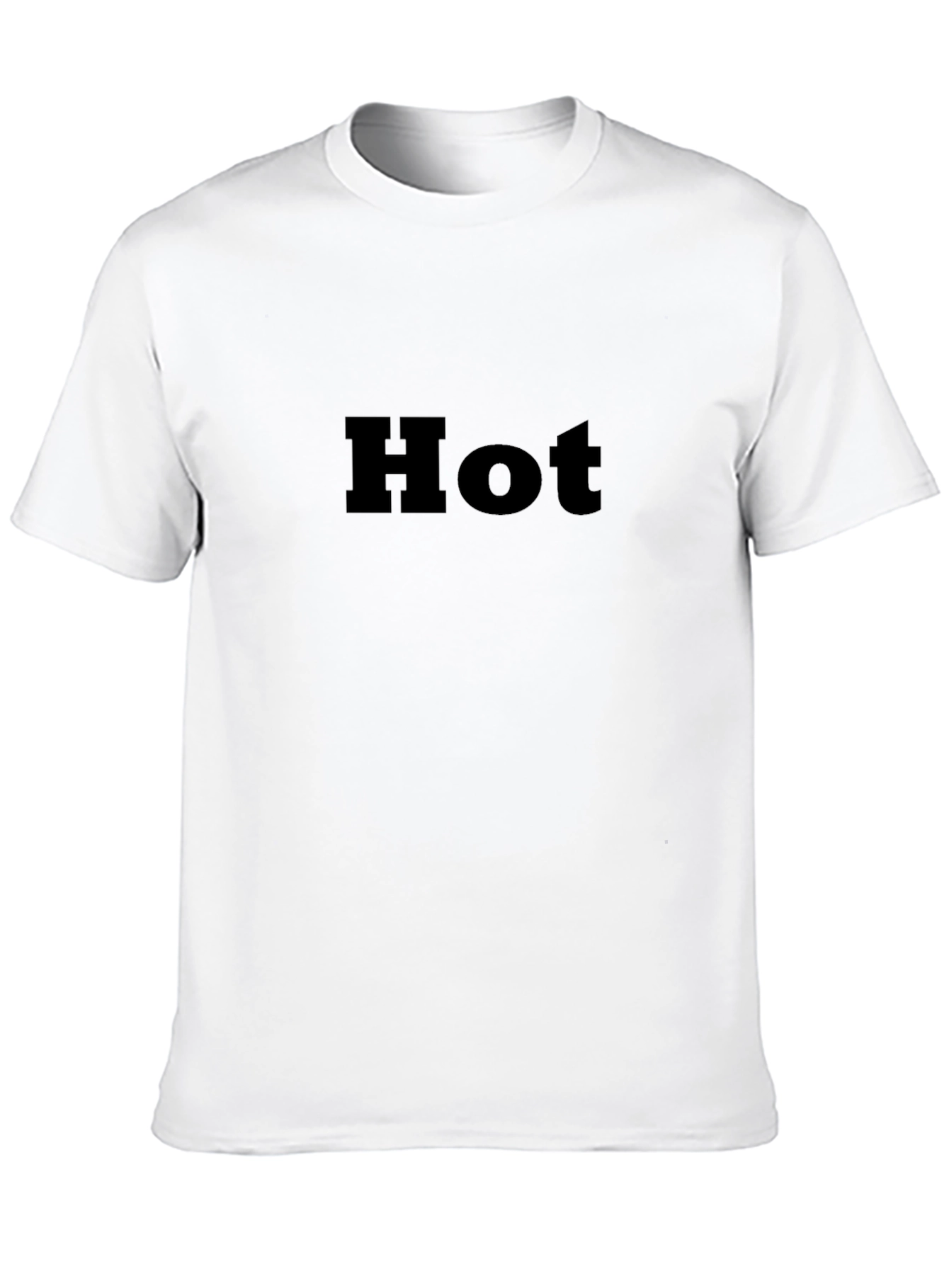 Mens Black Hot Graphic Tee - Stylish Casual Wear