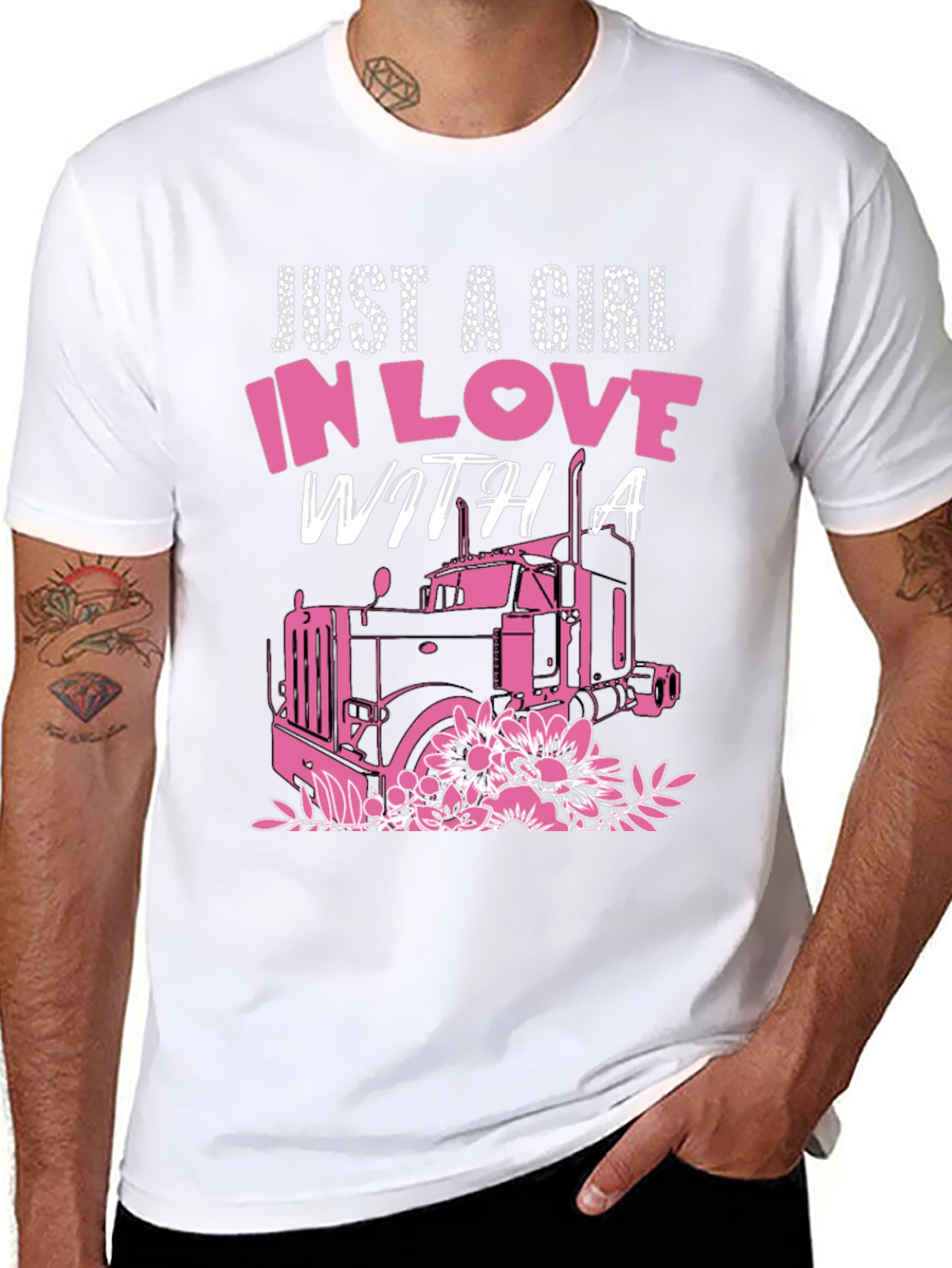 Girl In Love With A Trucker Tee