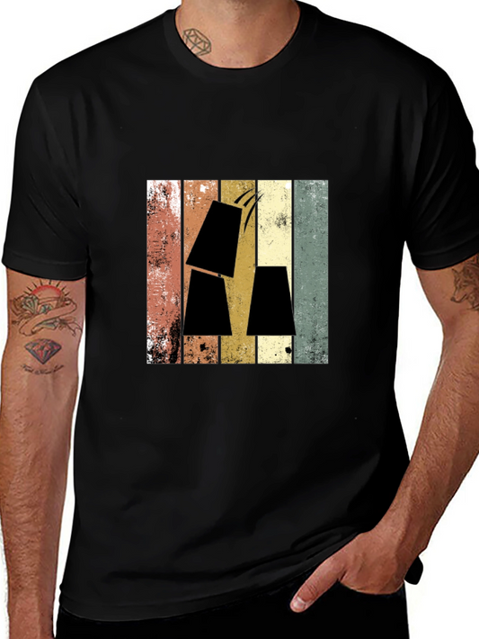 Retro Cup Stacking Tee - Vintage Speed Stacks Design
