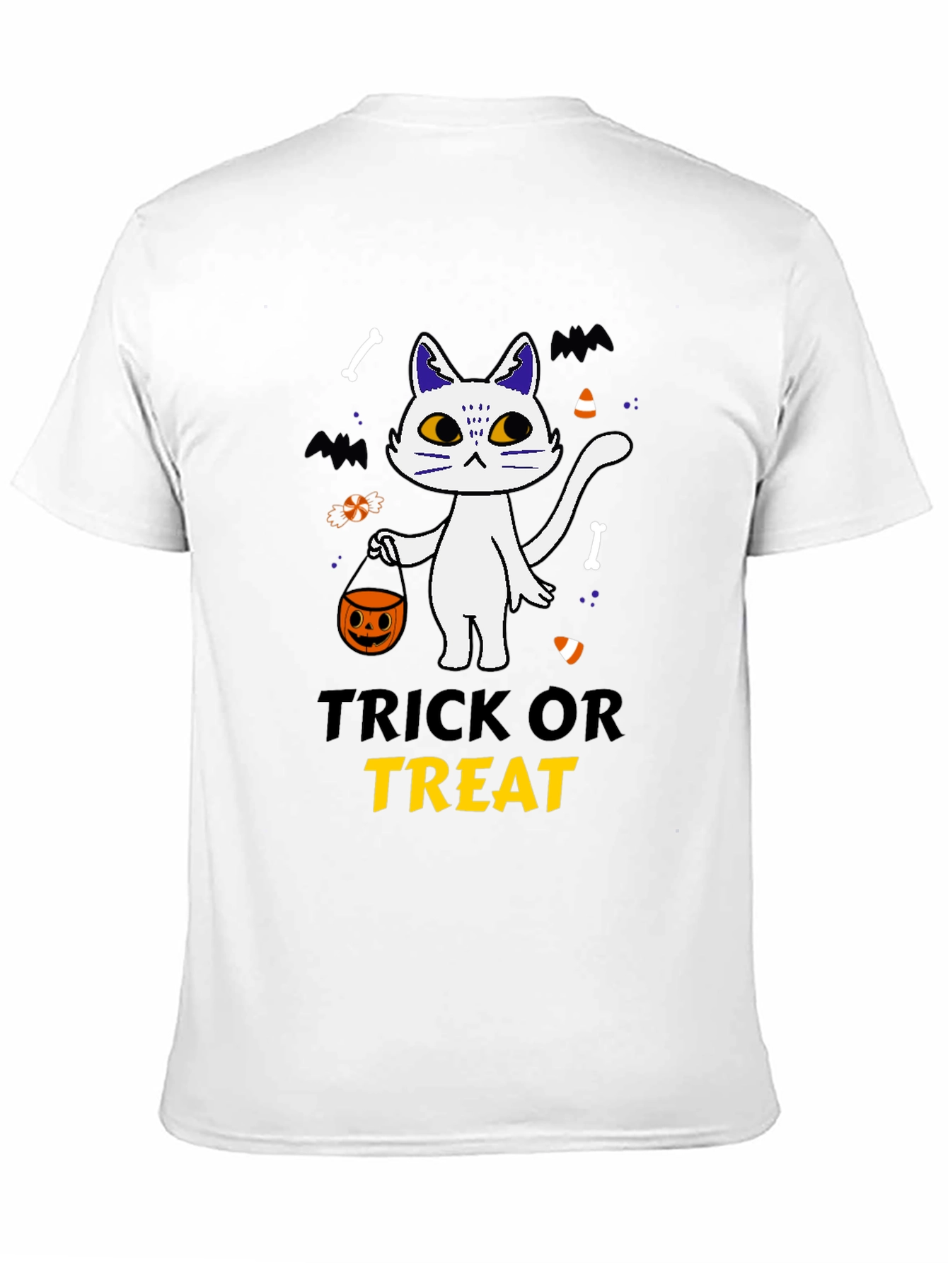 Trick or Treat Halloween Cat T-Shirt